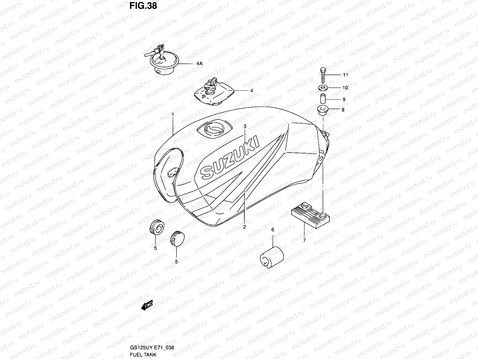 38 - FUEL TANK (MODEL X)
