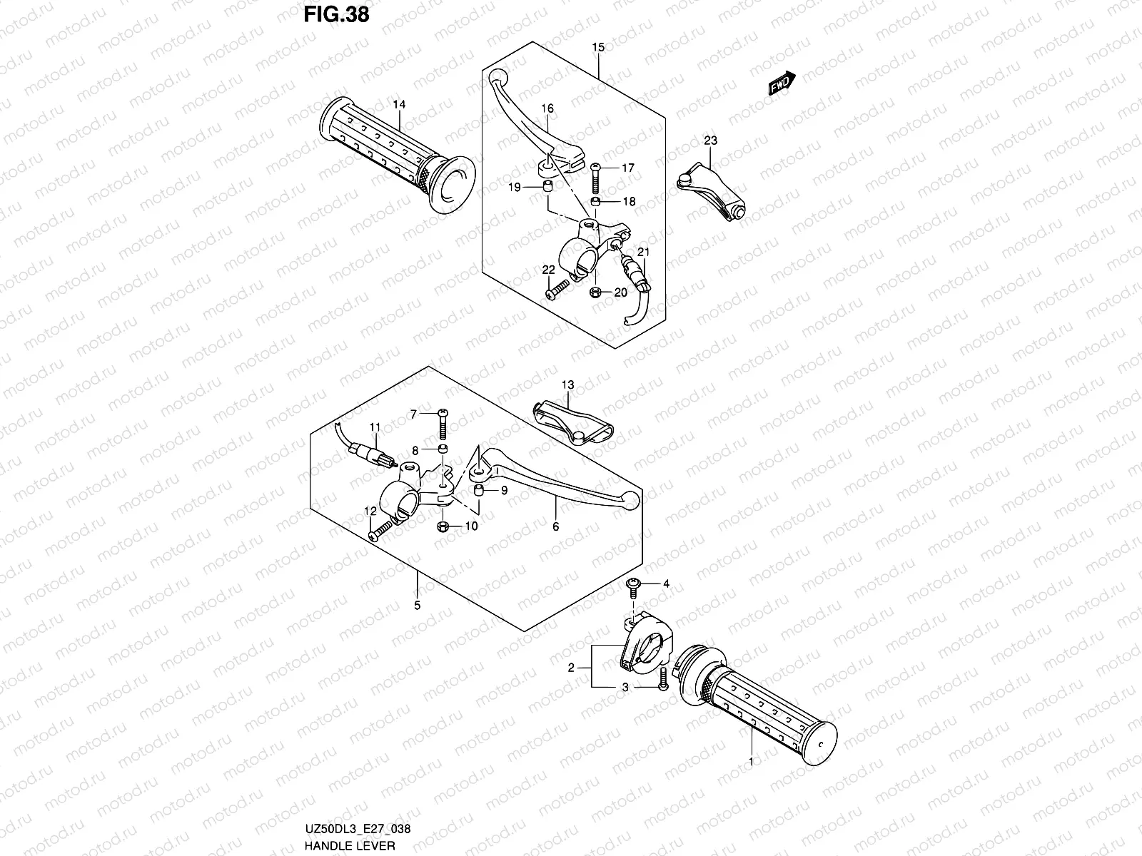 38 - HANDLE LEVER