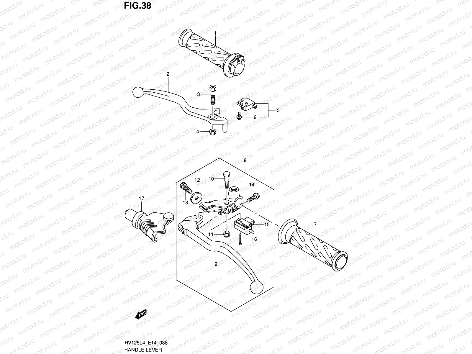 38 - HANDLE LEVER