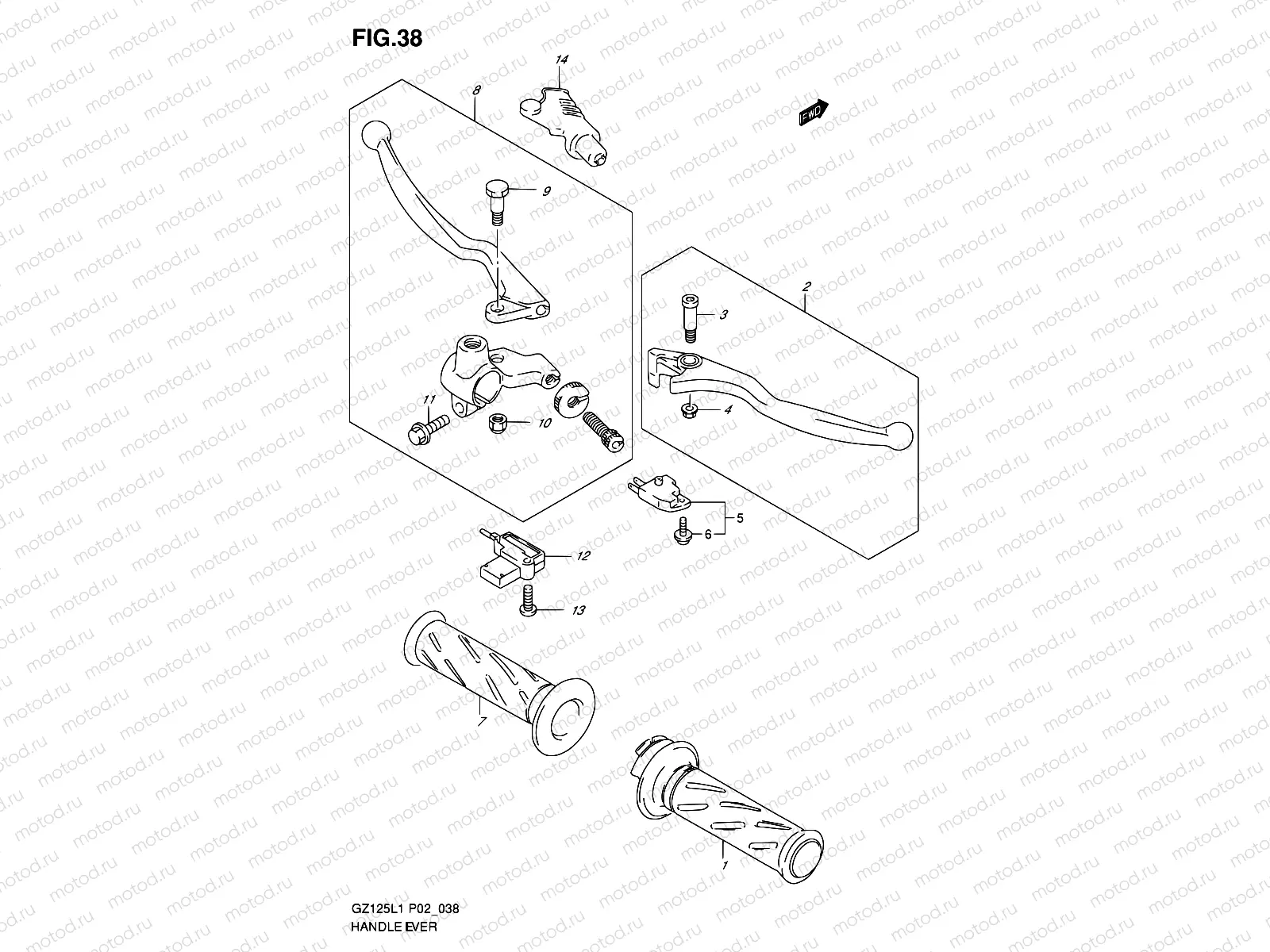 38 - HANDLE LEVER