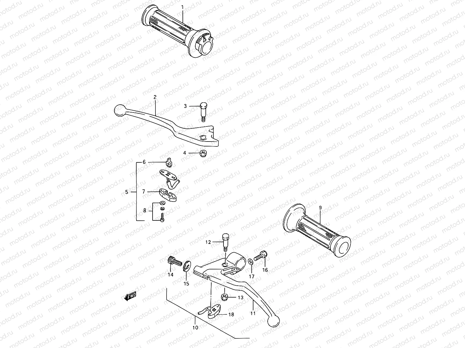 38 - HANDLE LEVER (MODEL J)