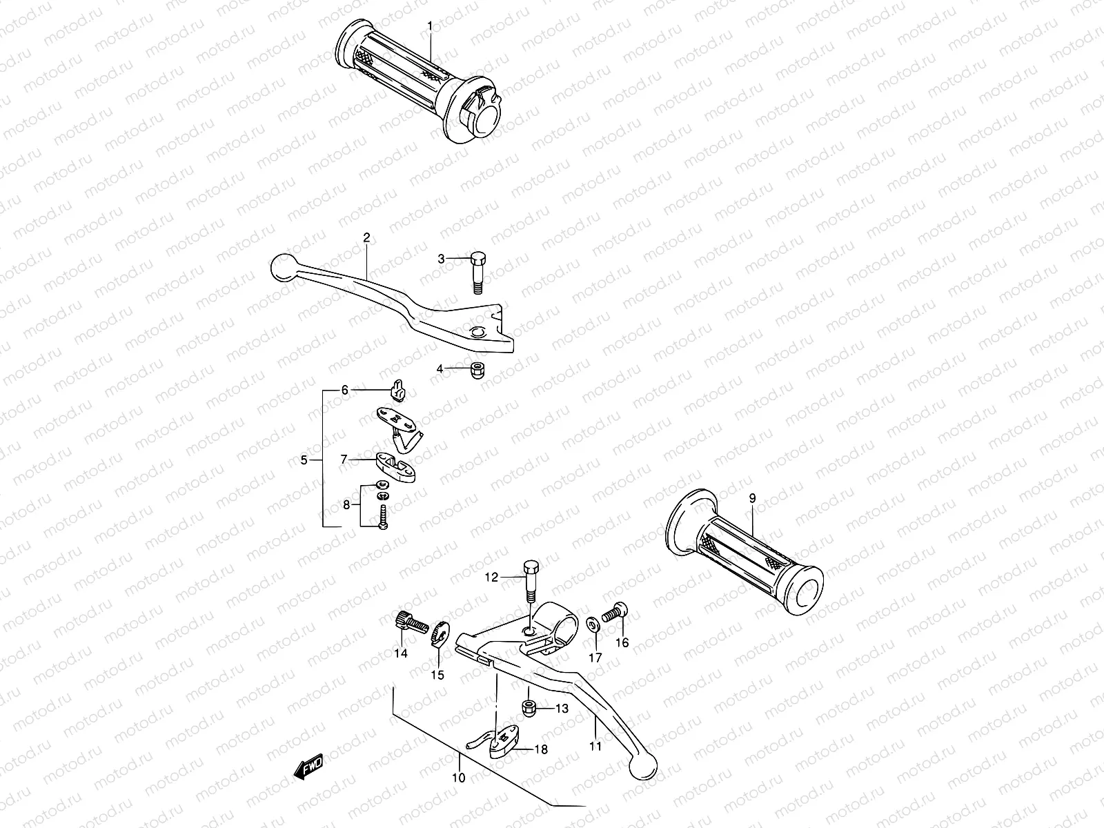38 - HANDLE LEVER (MODEL J)