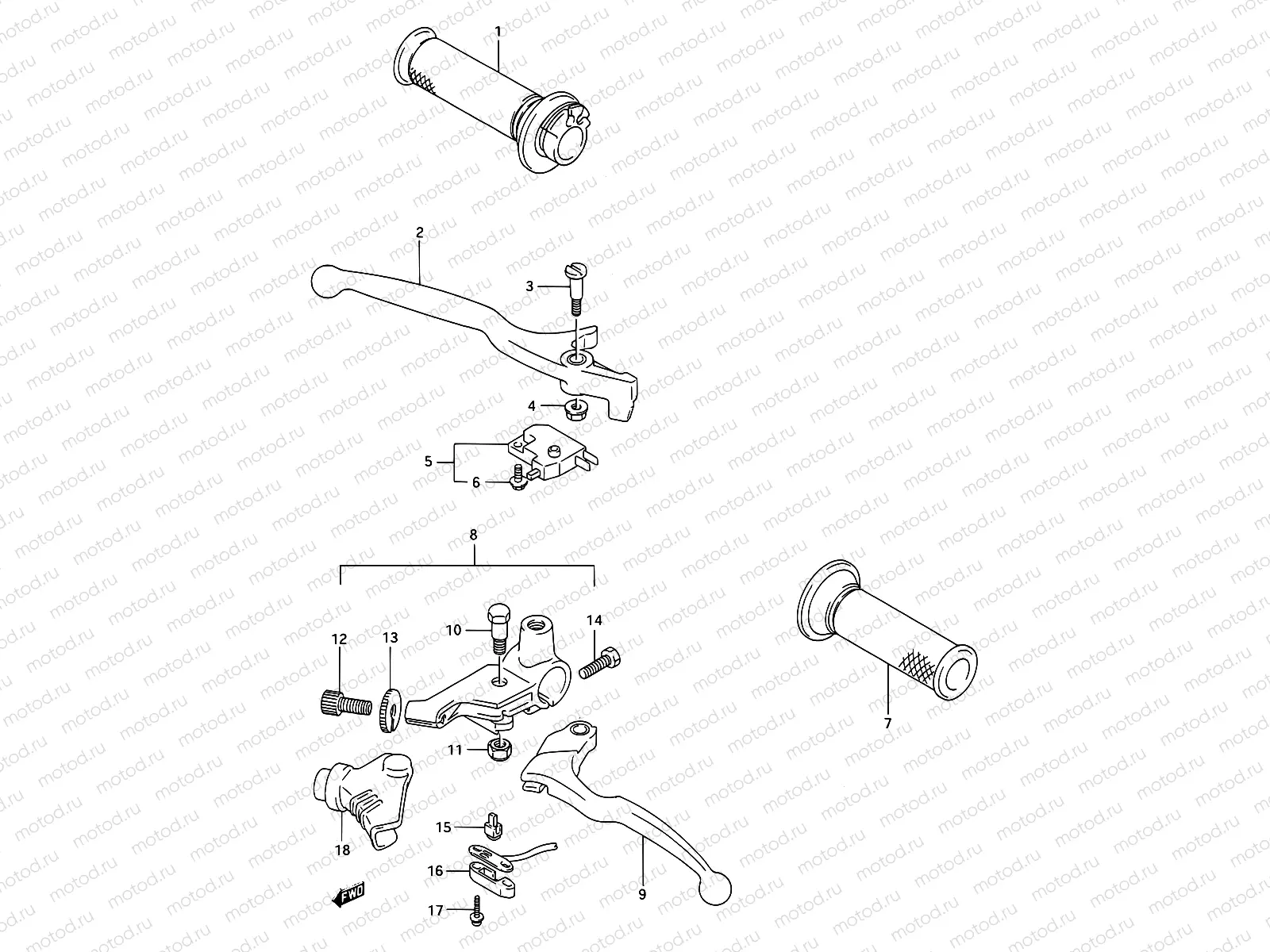 38 - HANDLE LEVER (MODEL K)