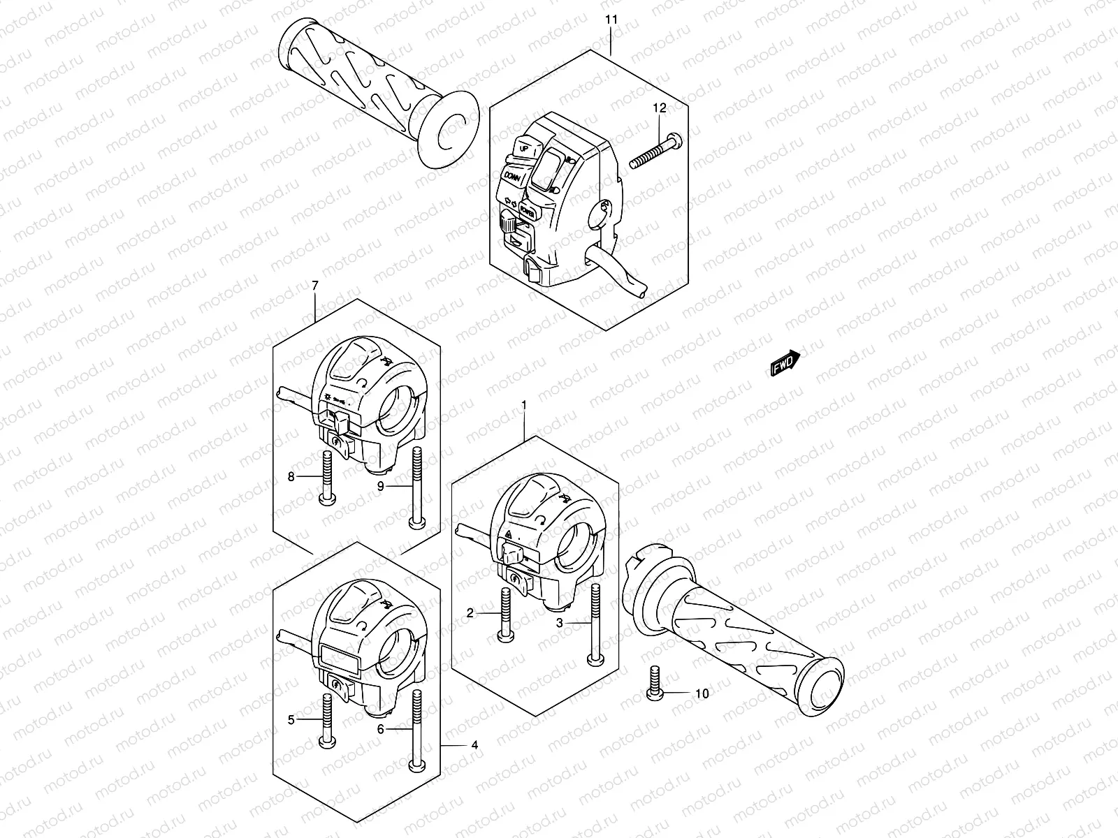 38 - HANDLE SWITCH (AN650K3/LK3)