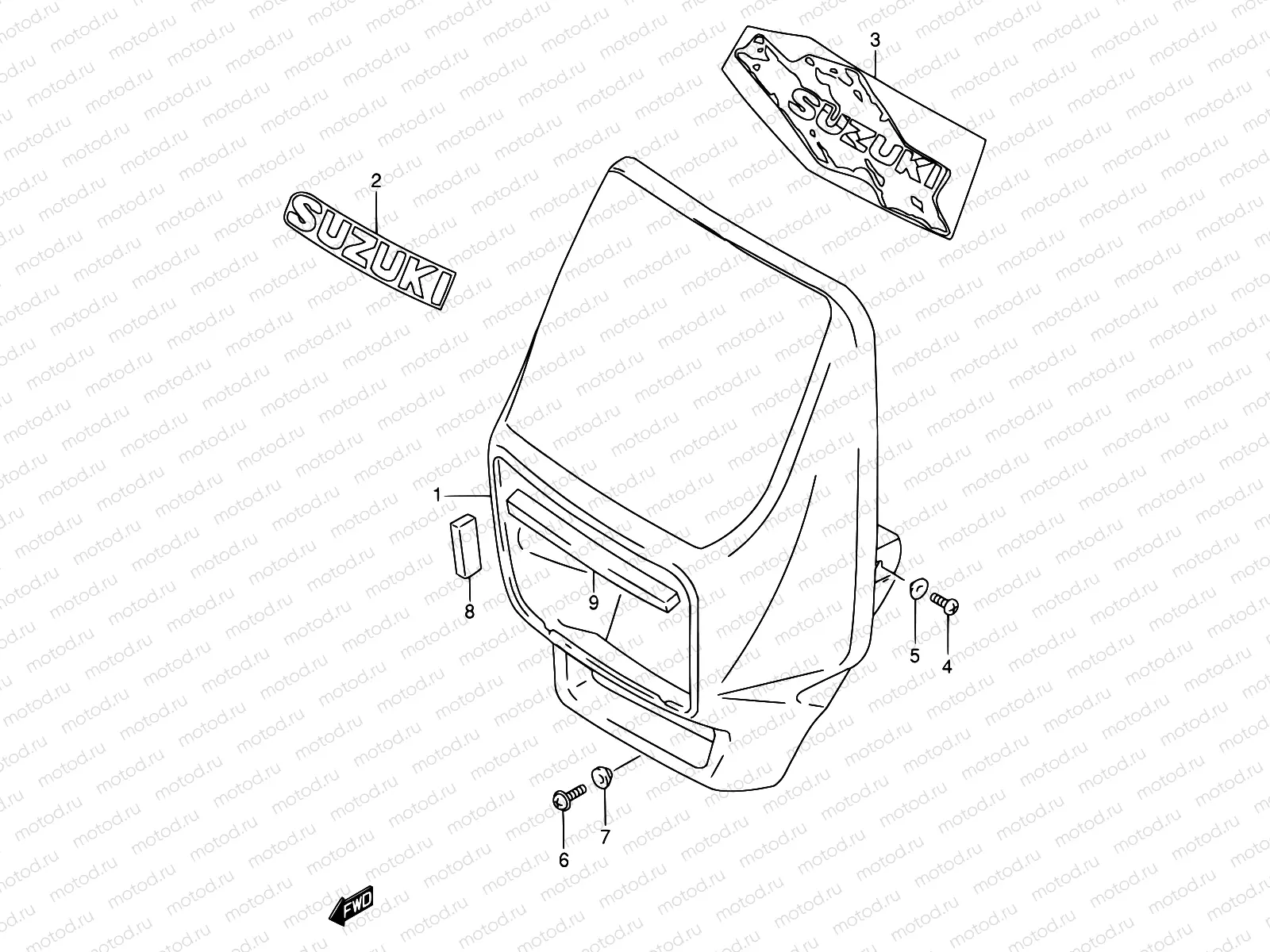 38 - HEADLAMP HOUSING