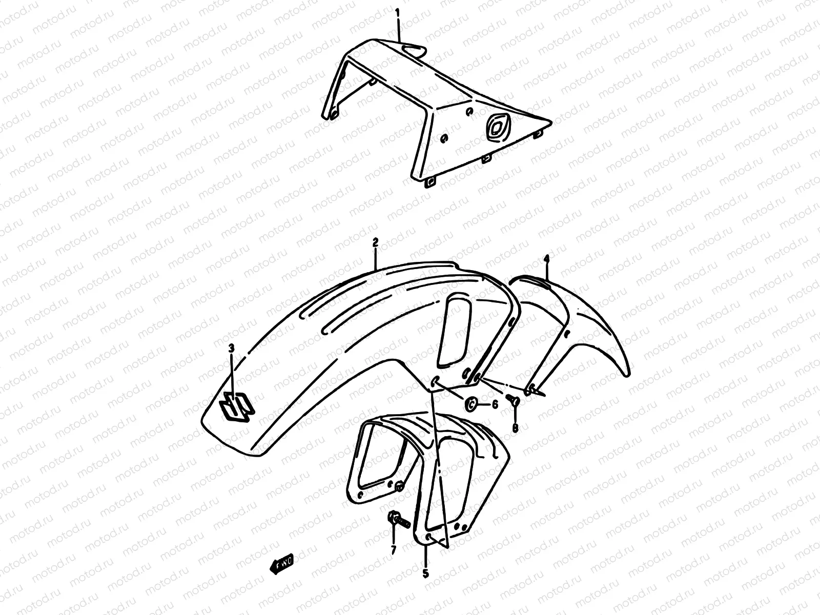 38 - HEADLAMP HOUSING-FRONT FENDER