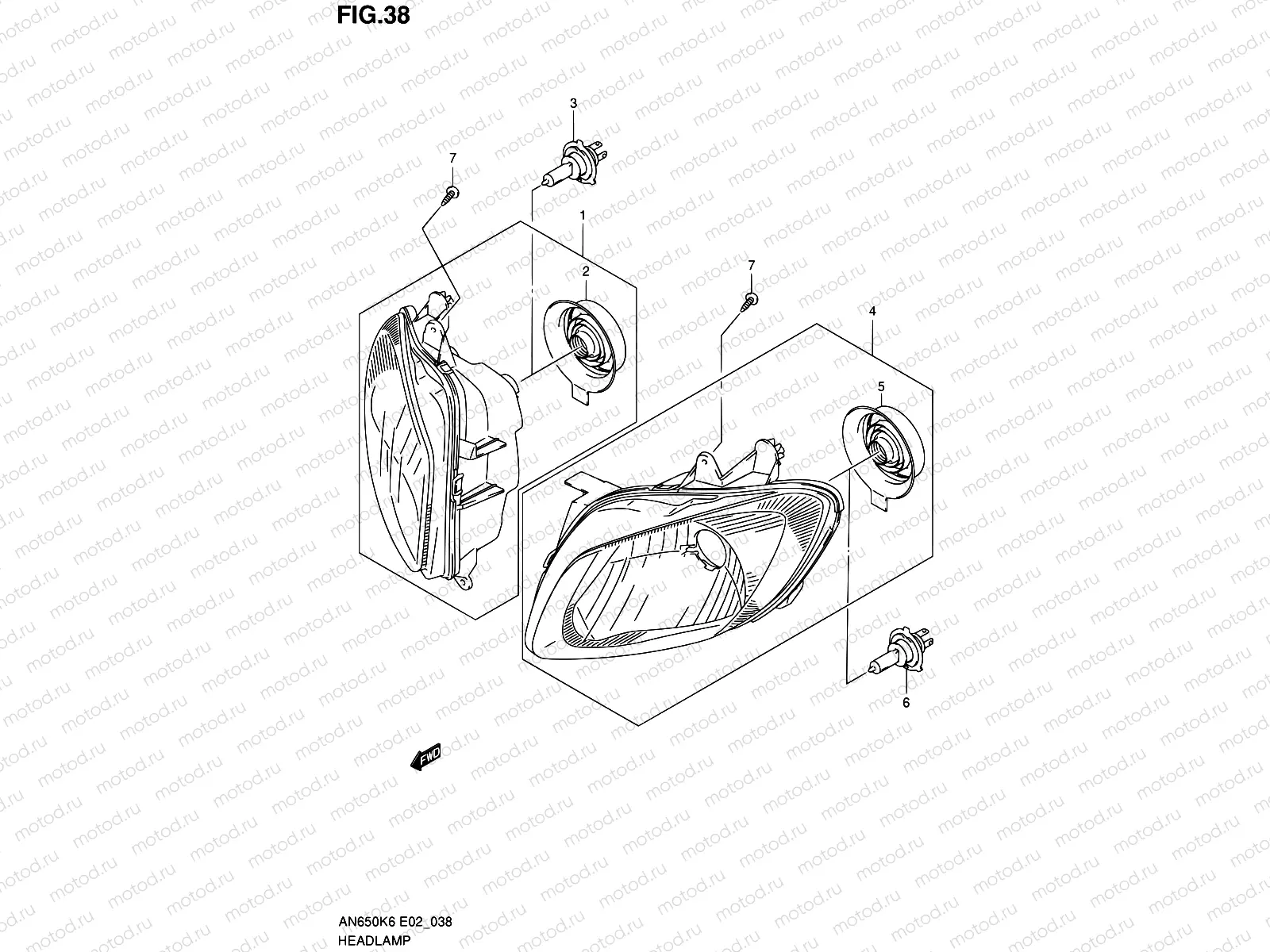 38 - HEADLAMP (NOTE)