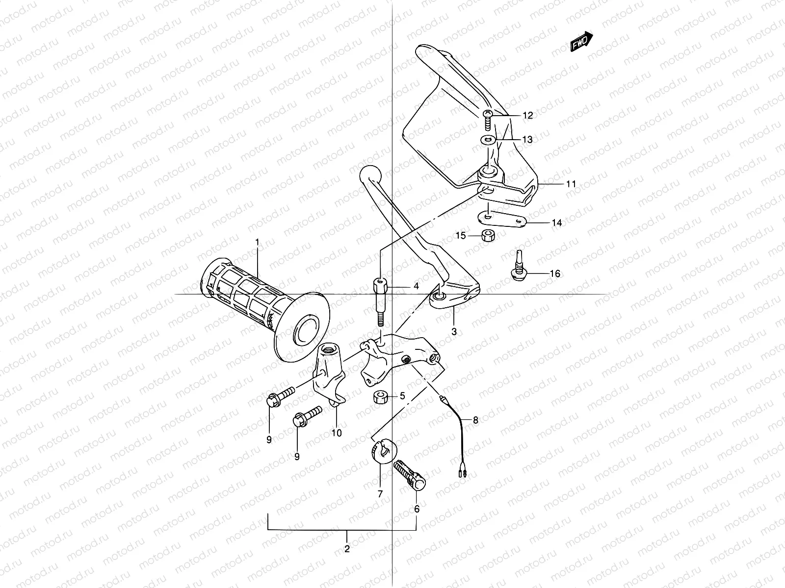 38 - LH HANDLE LEVER