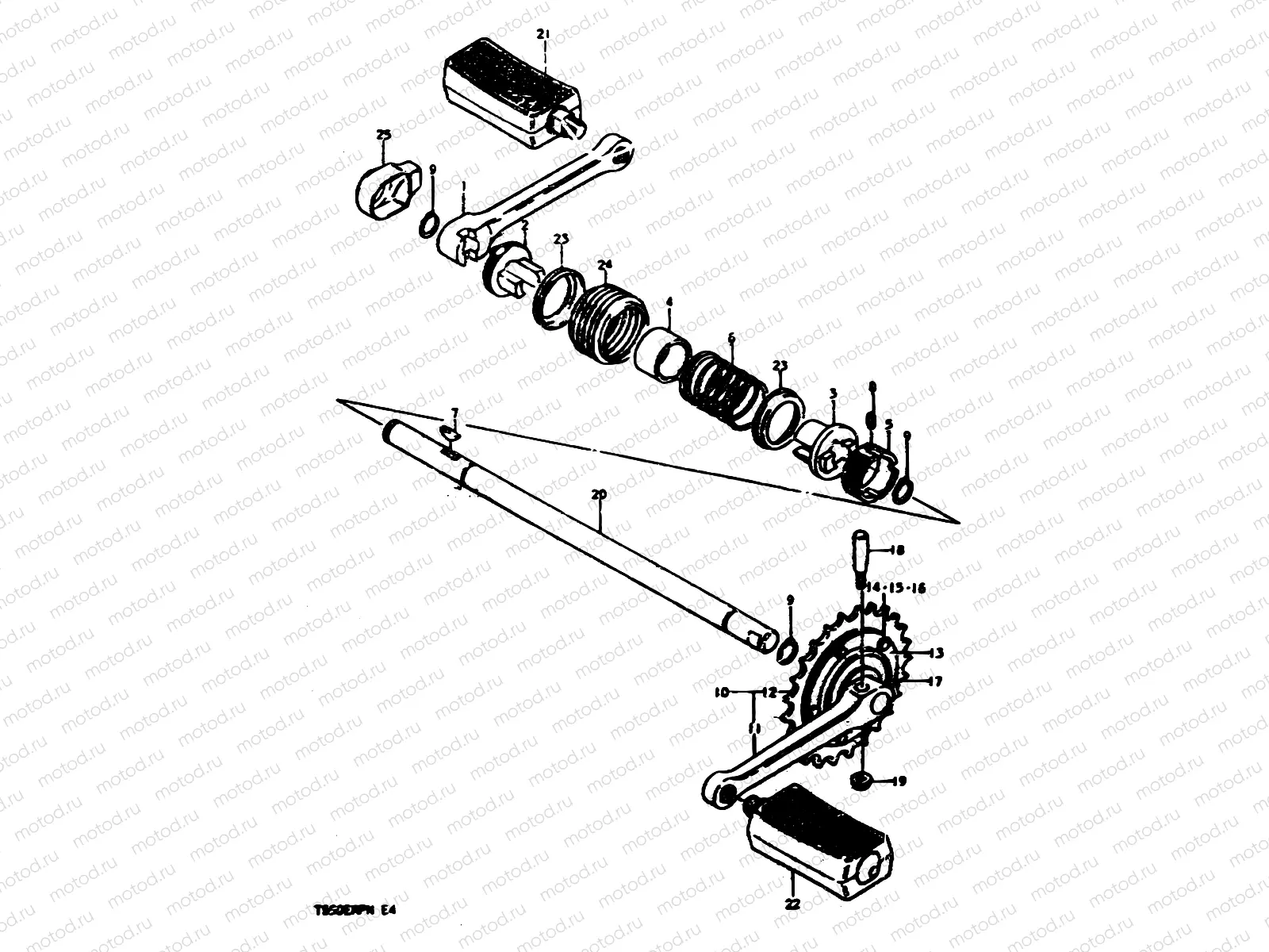 38 - PEDAL CRANK