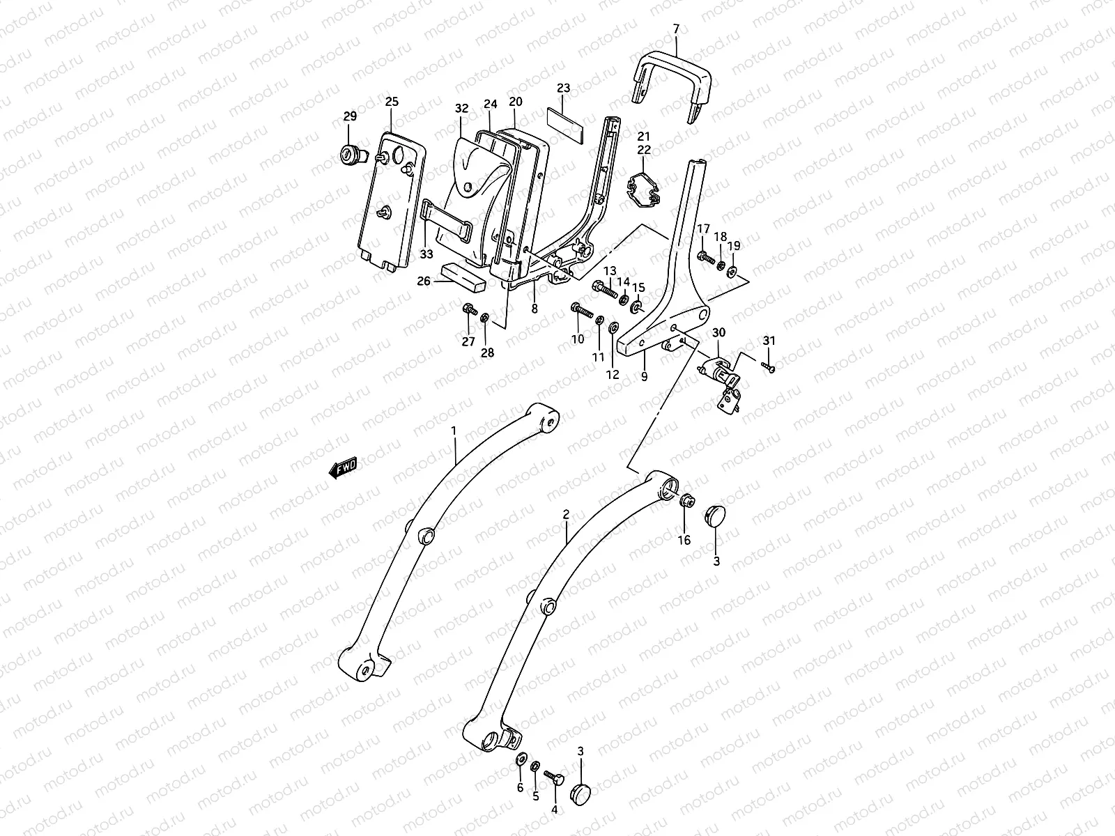 38 - PILLION RIDER HANDLE