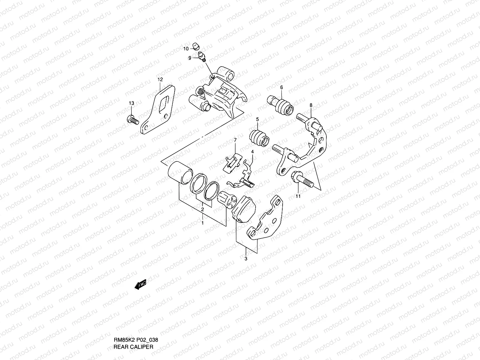 38 - REAR CALIPER