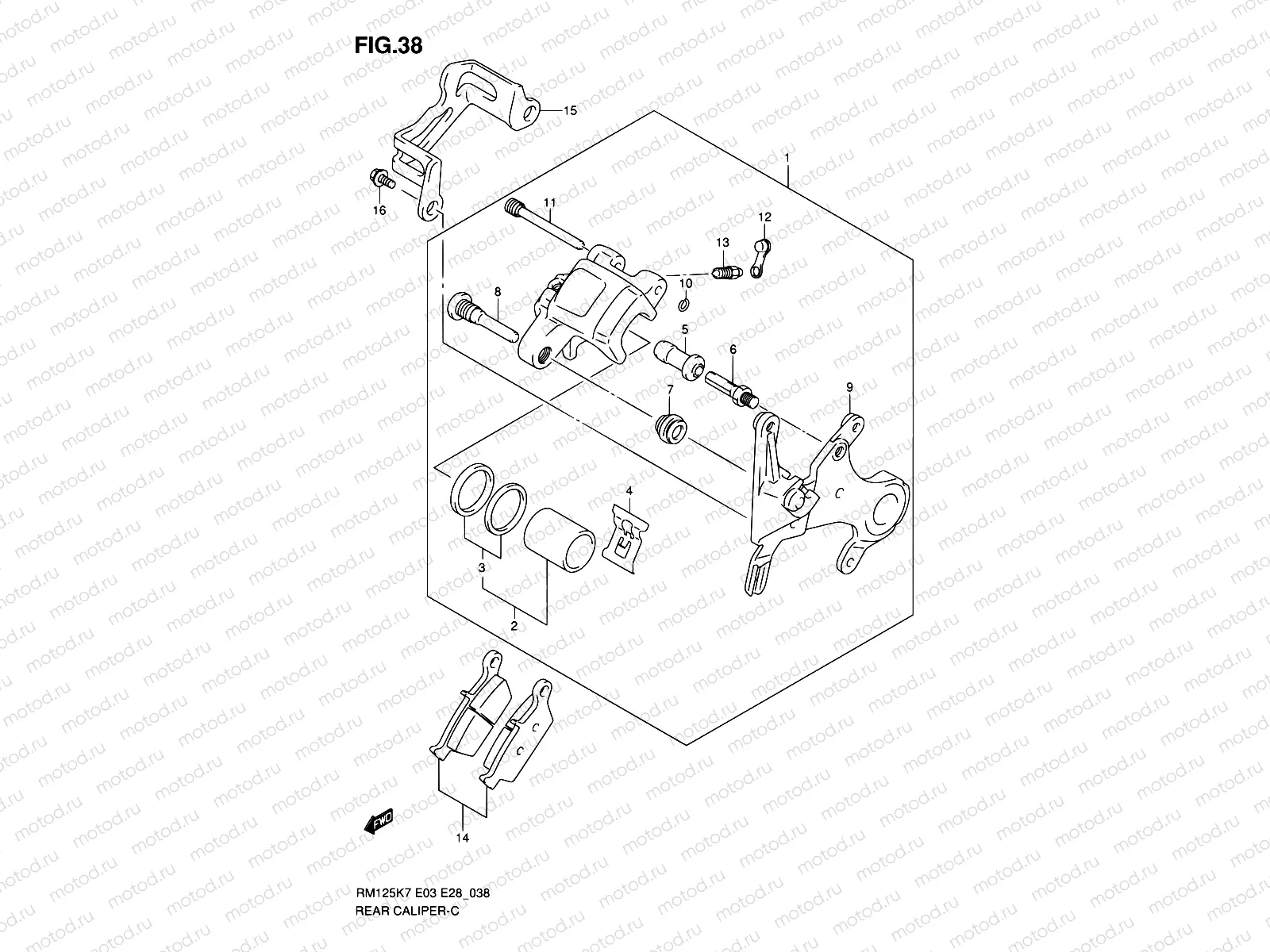 38 - REAR CALIPER