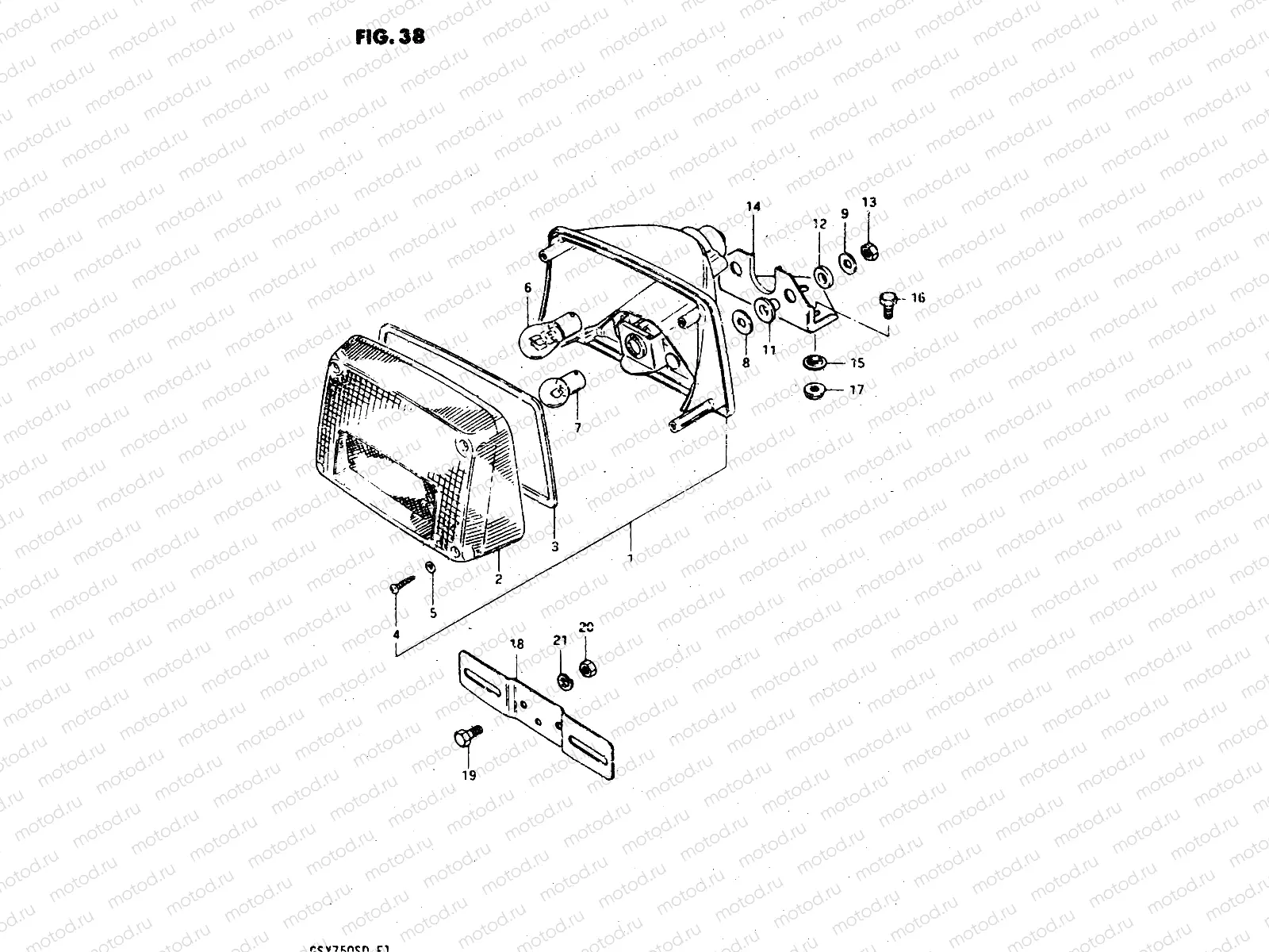 38 - REAR COMBINATION LAMP
