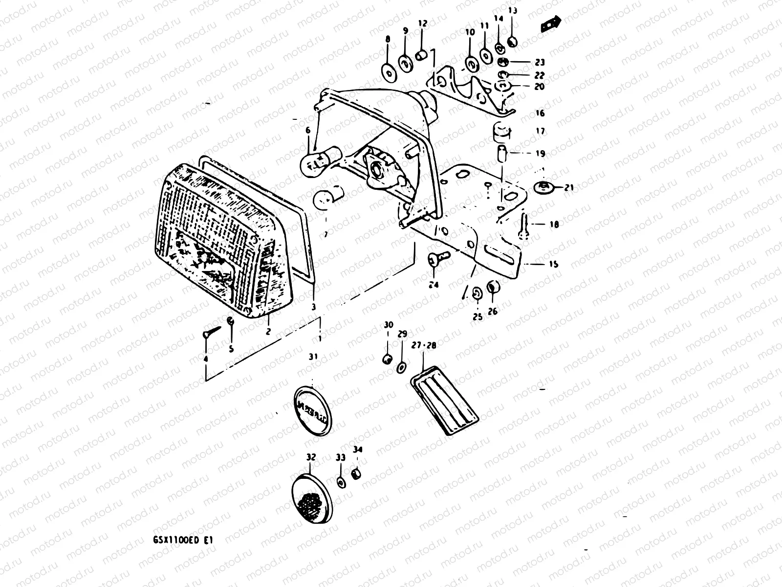 38 - REAR COMBINATION LAMP