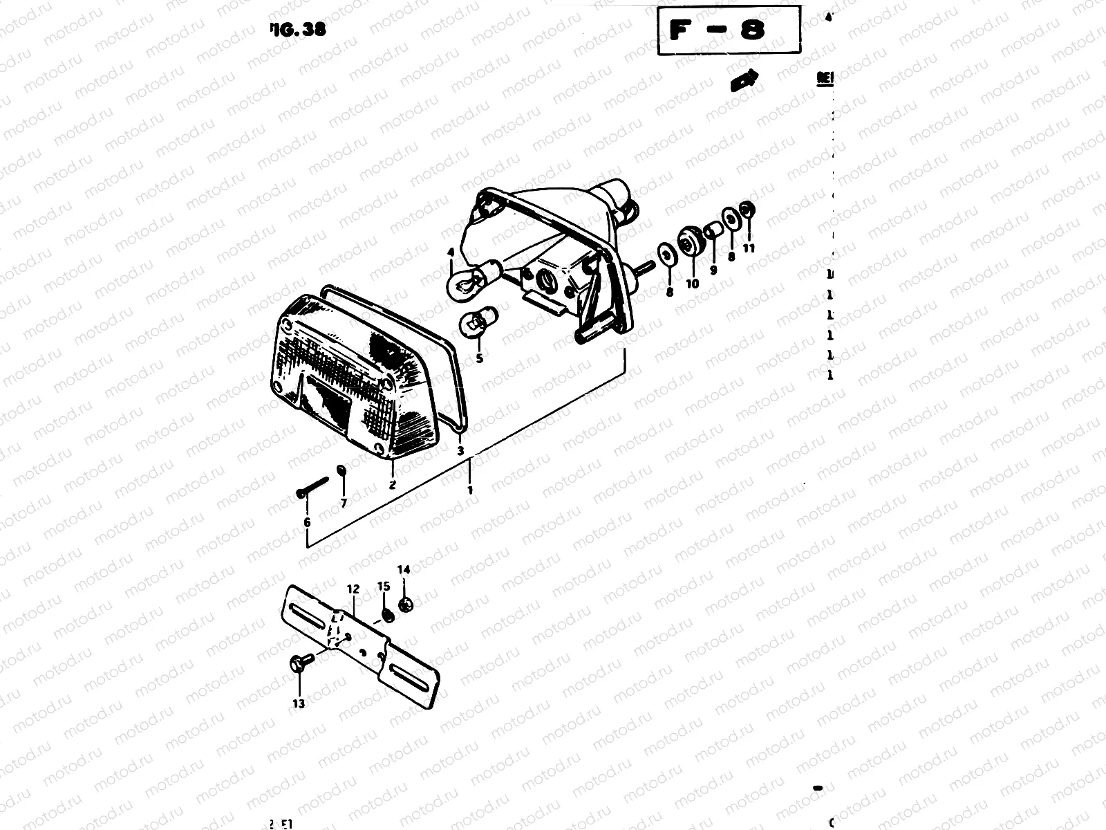 38 - REAR COMBINATION LAMP (E15)