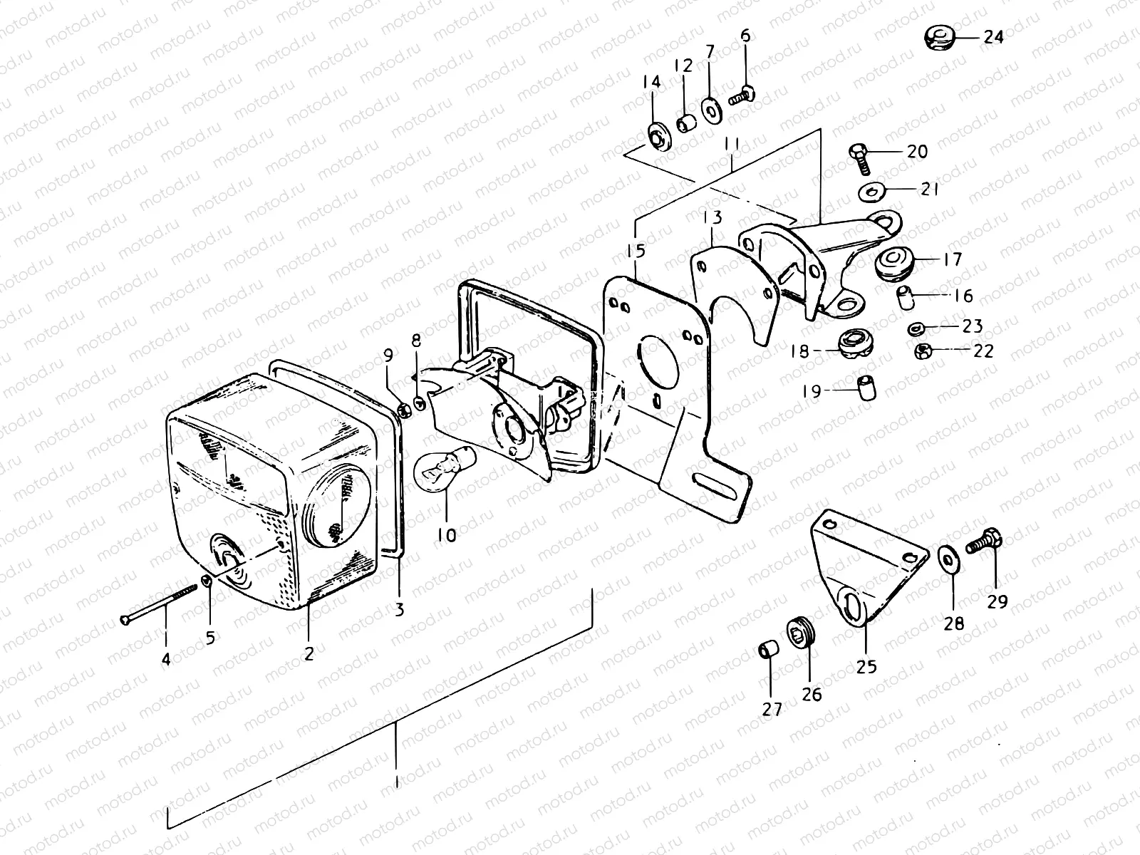 38 - REAR COMBINATION LAMP (E34)