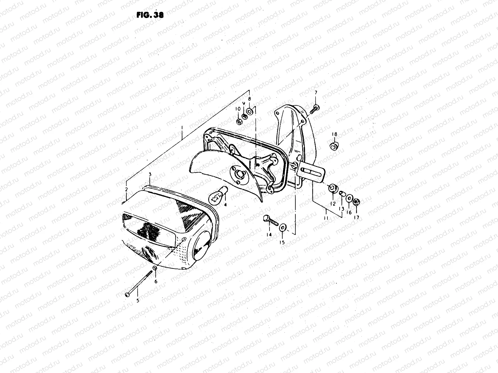 38 - REAR COMBINATION LAMP (E39)