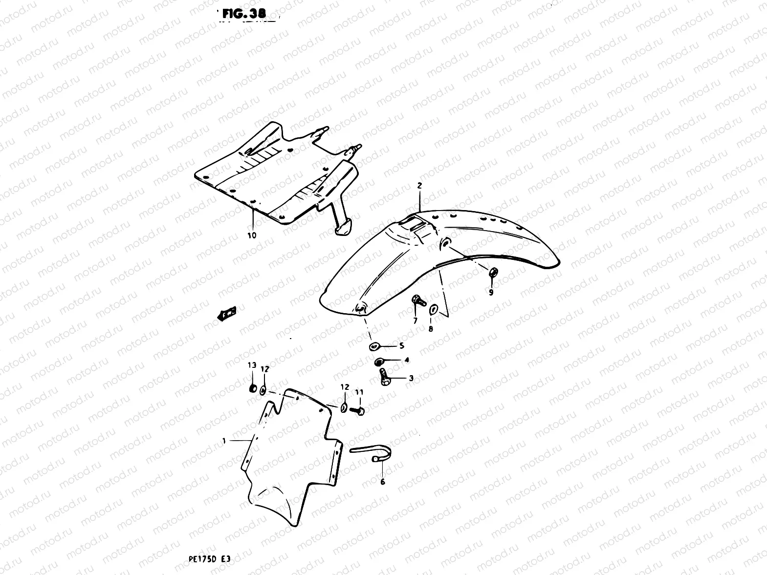 38 - REAR FENDER