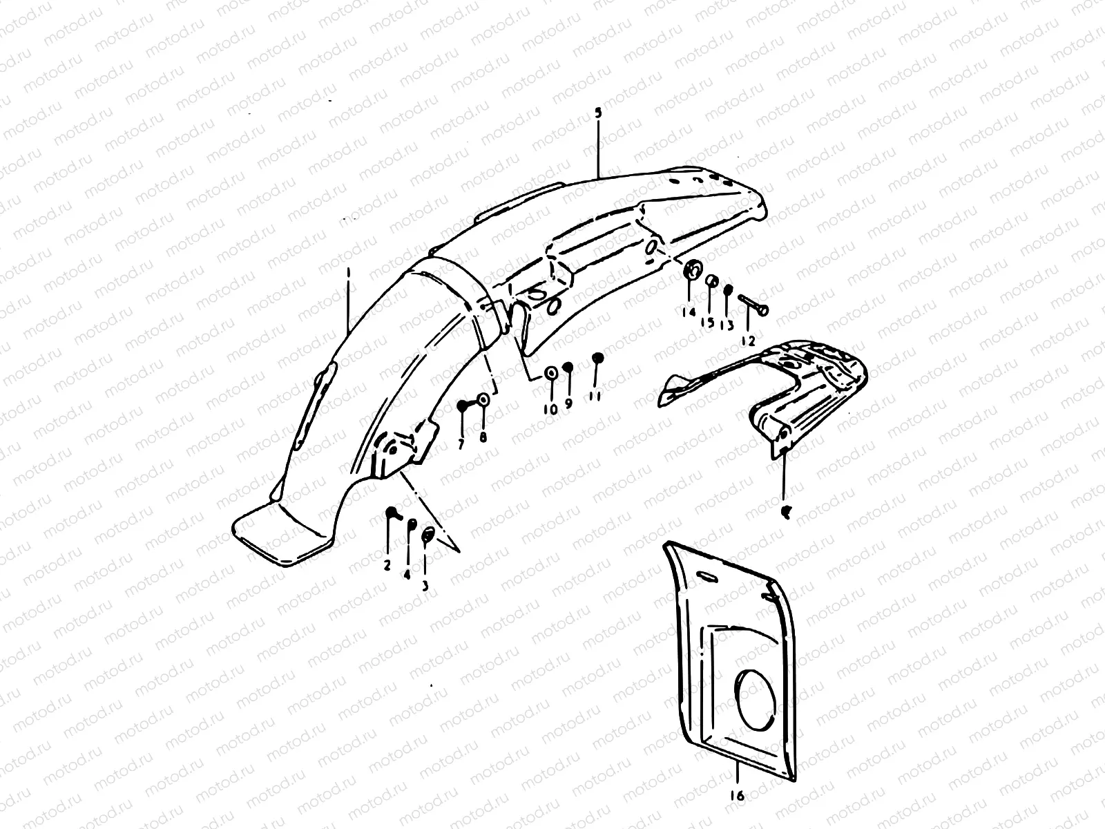 38 - REAR FENDER