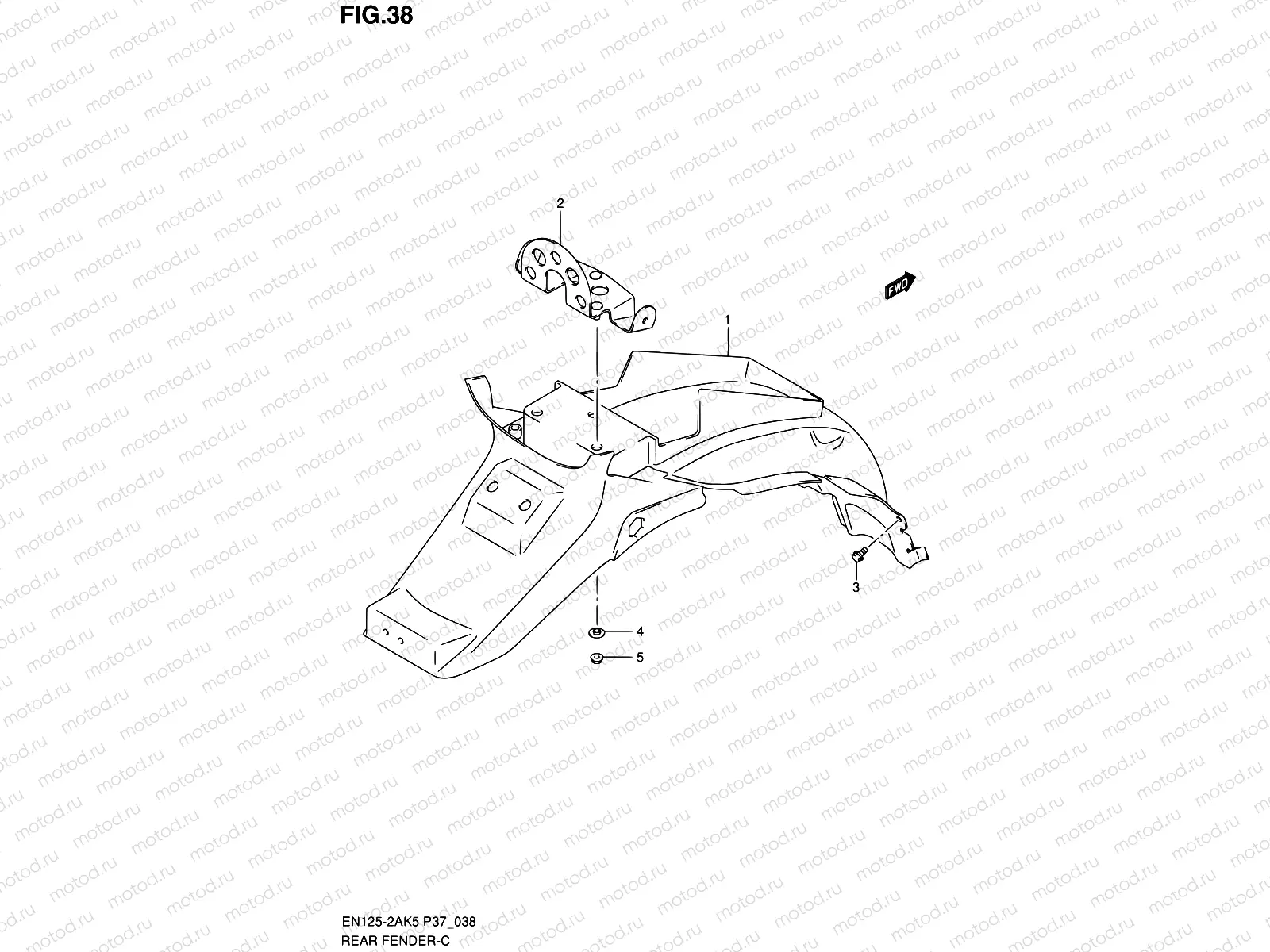 38 - REAR FENDER