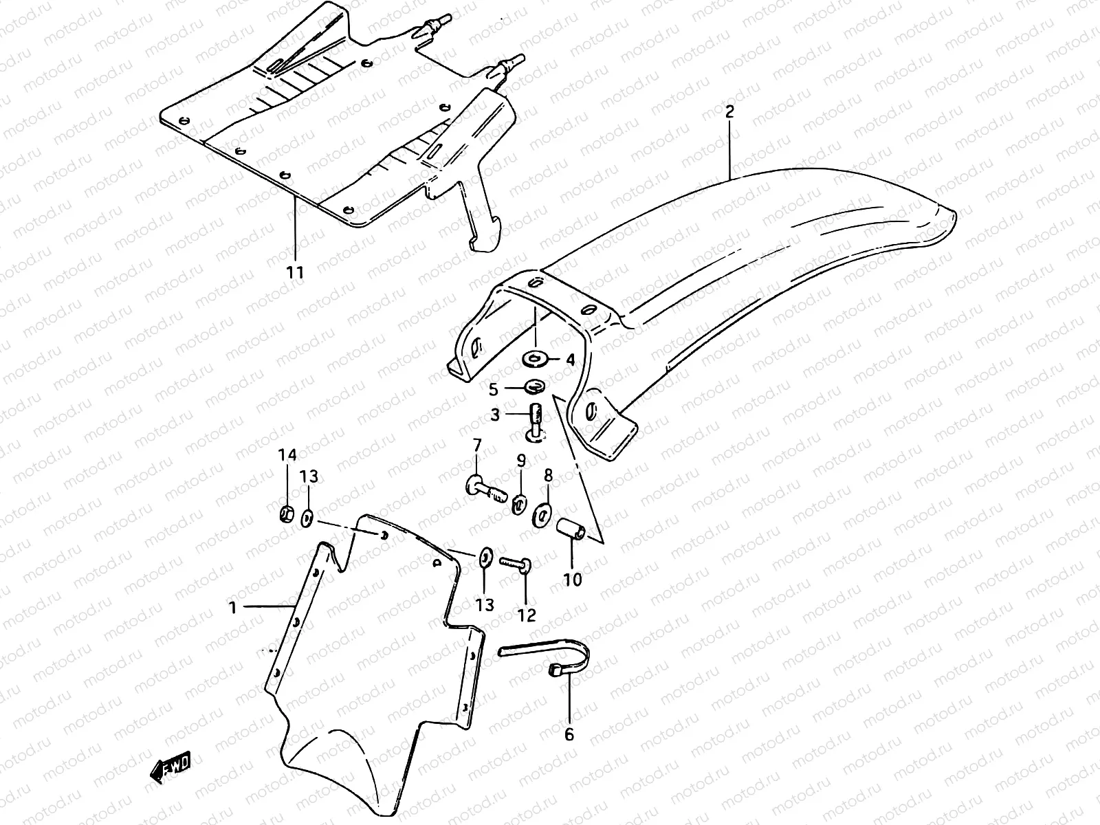 38 - REAR FENDER