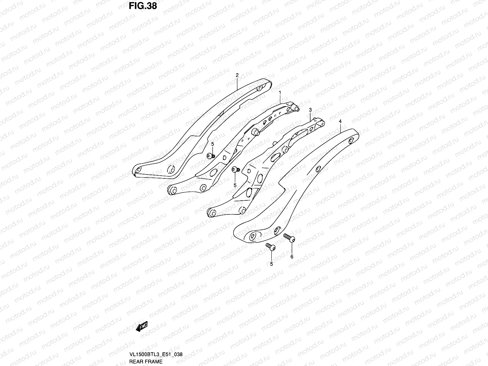 38 - REAR FRAME