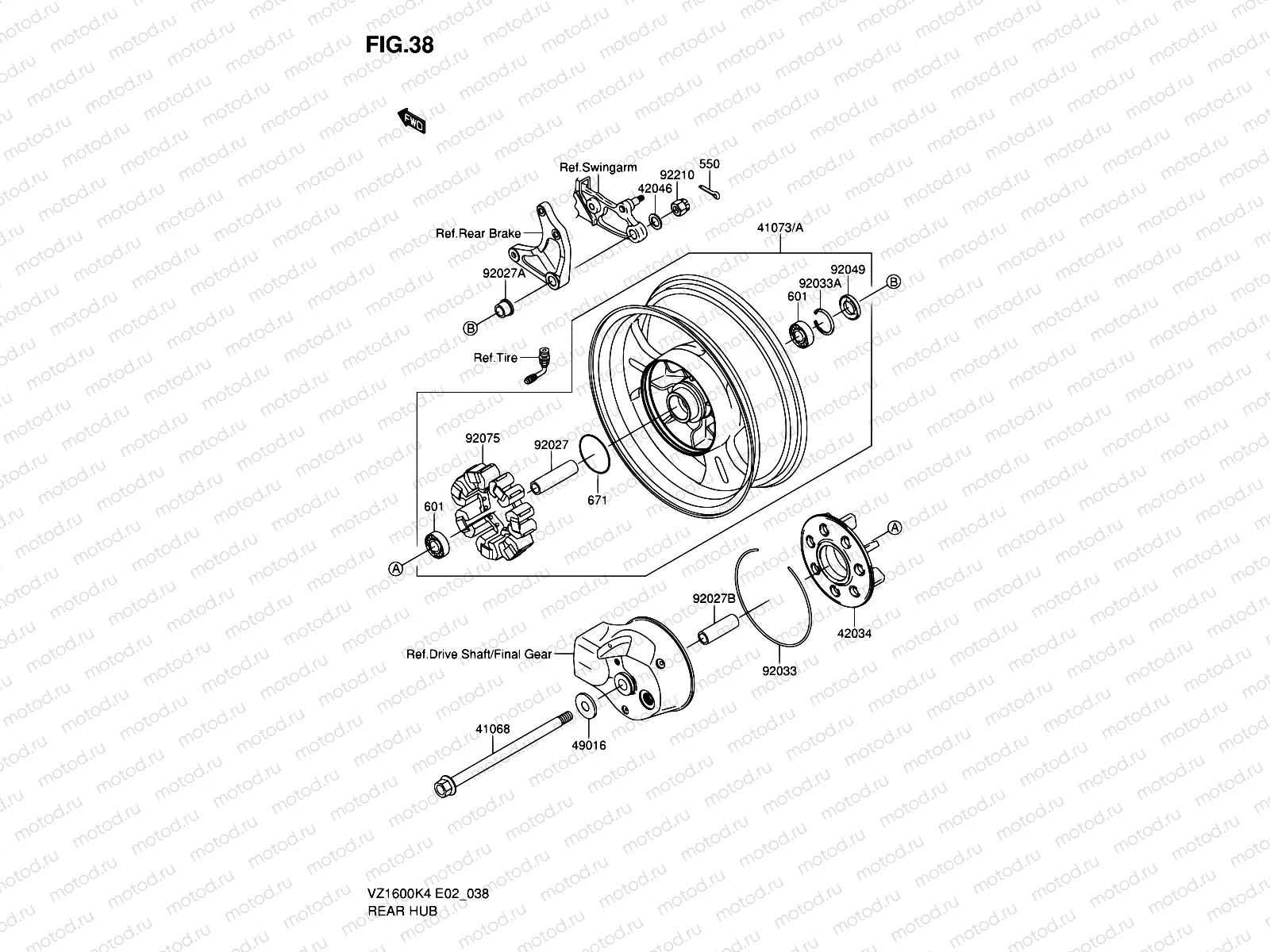 38 - REAR HUB