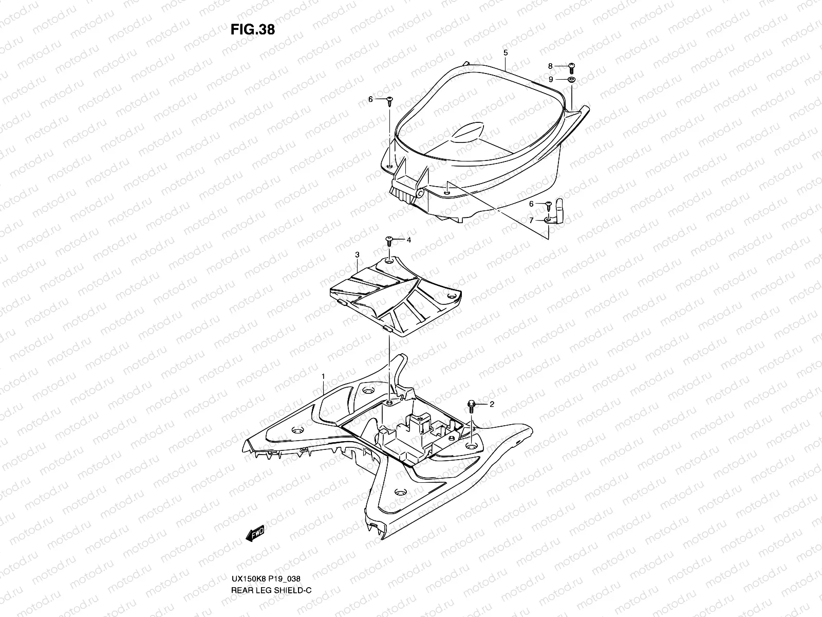 38 - REAR LEG SHIELD
