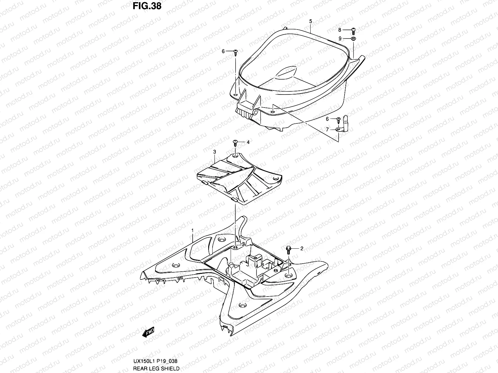 38 - REAR LEG SHIELD