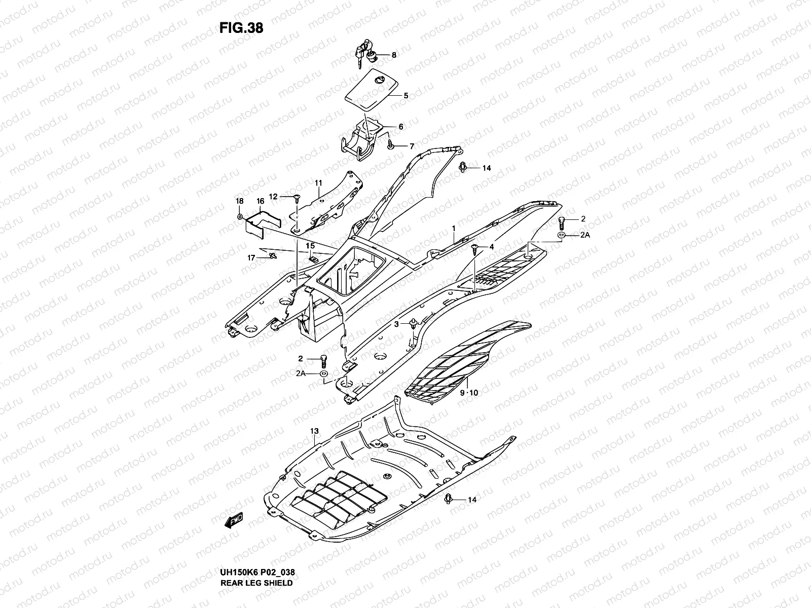 38 - REAR LEG SHIELD