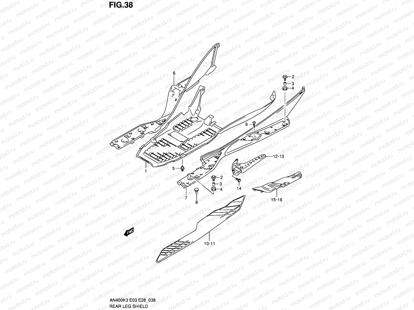 38 - REAR LEG SHIELD