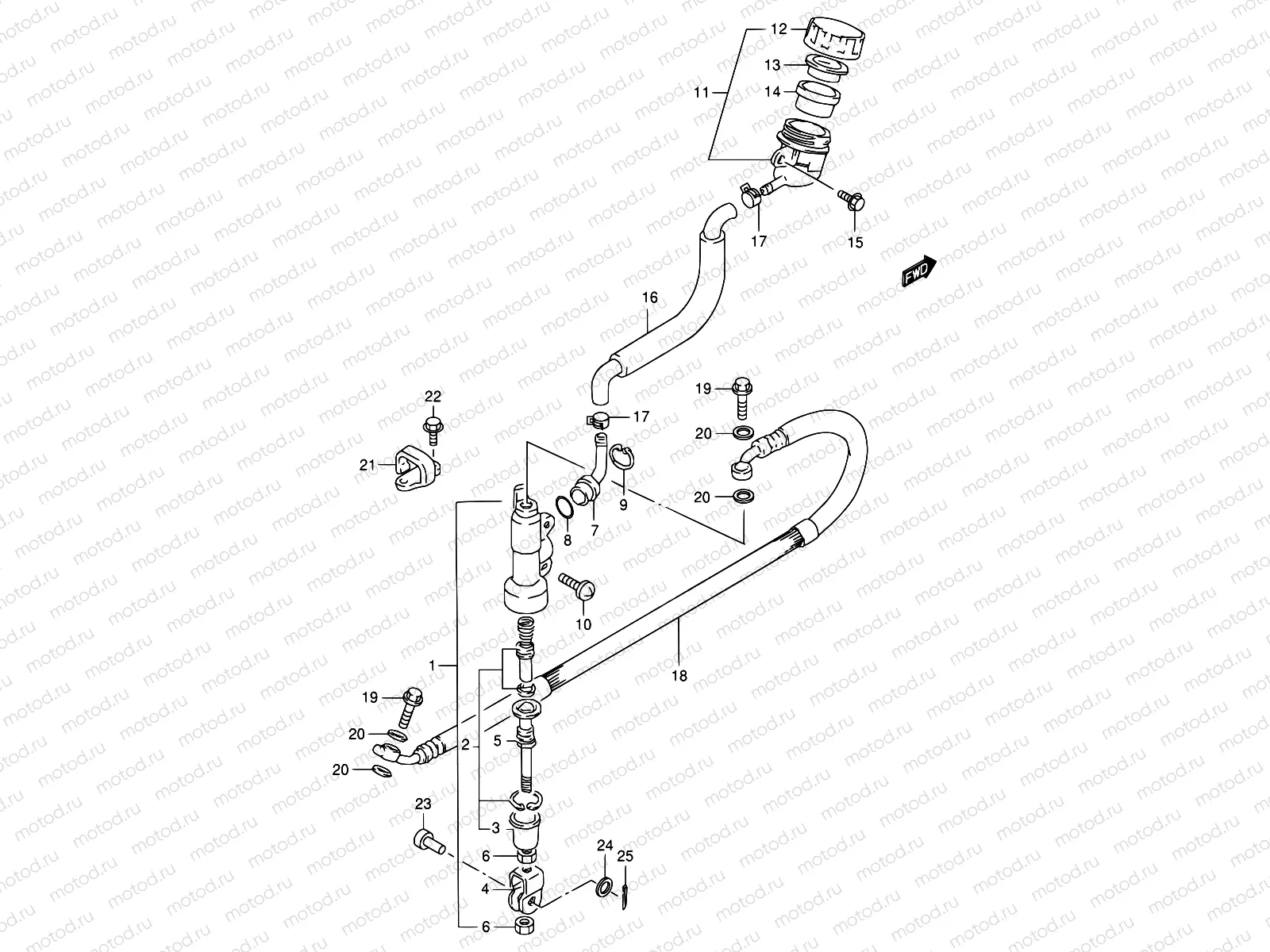 38 - REAR MASTER CYLINDER