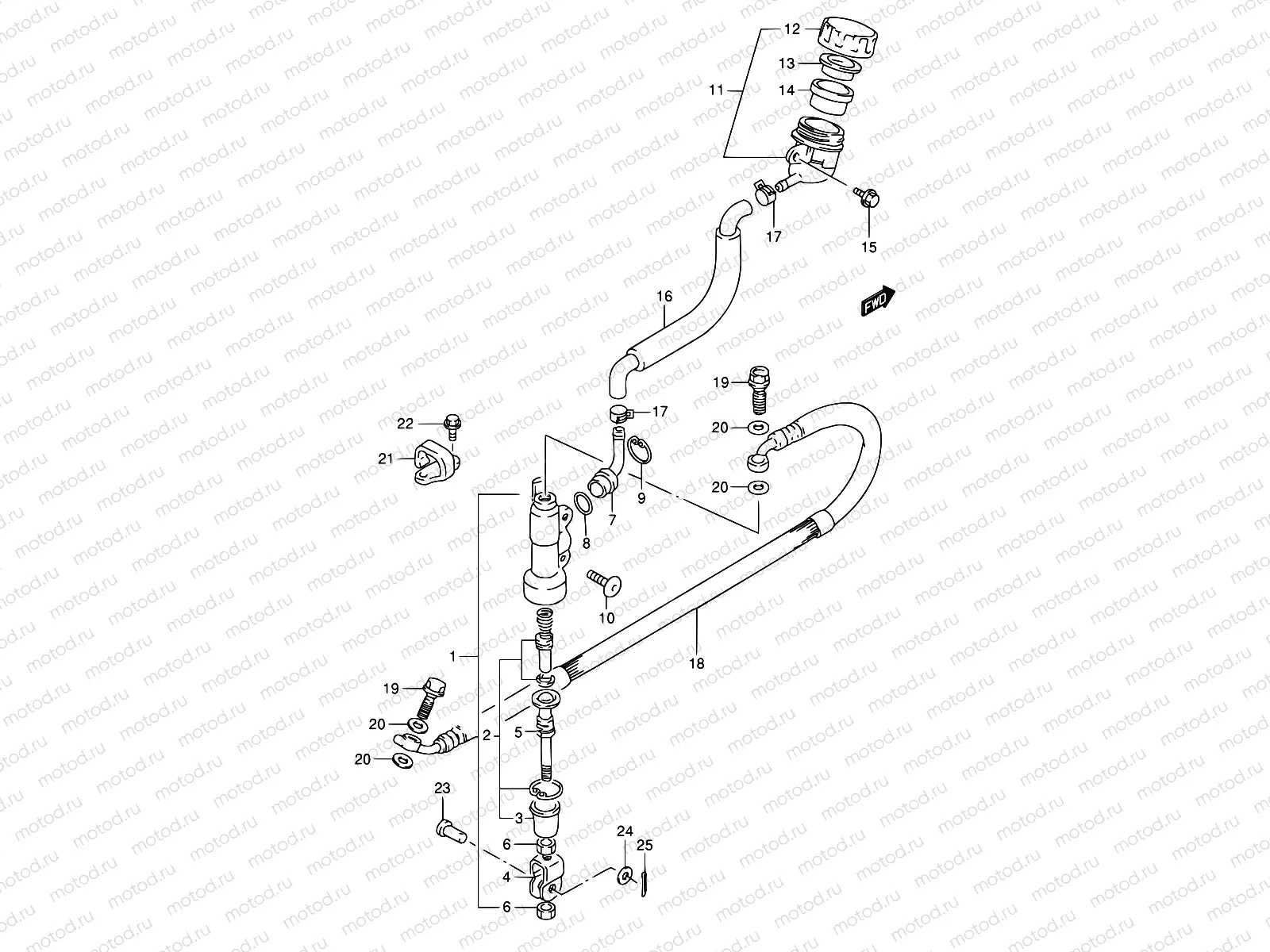 38 - REAR MASTER CYLINDER