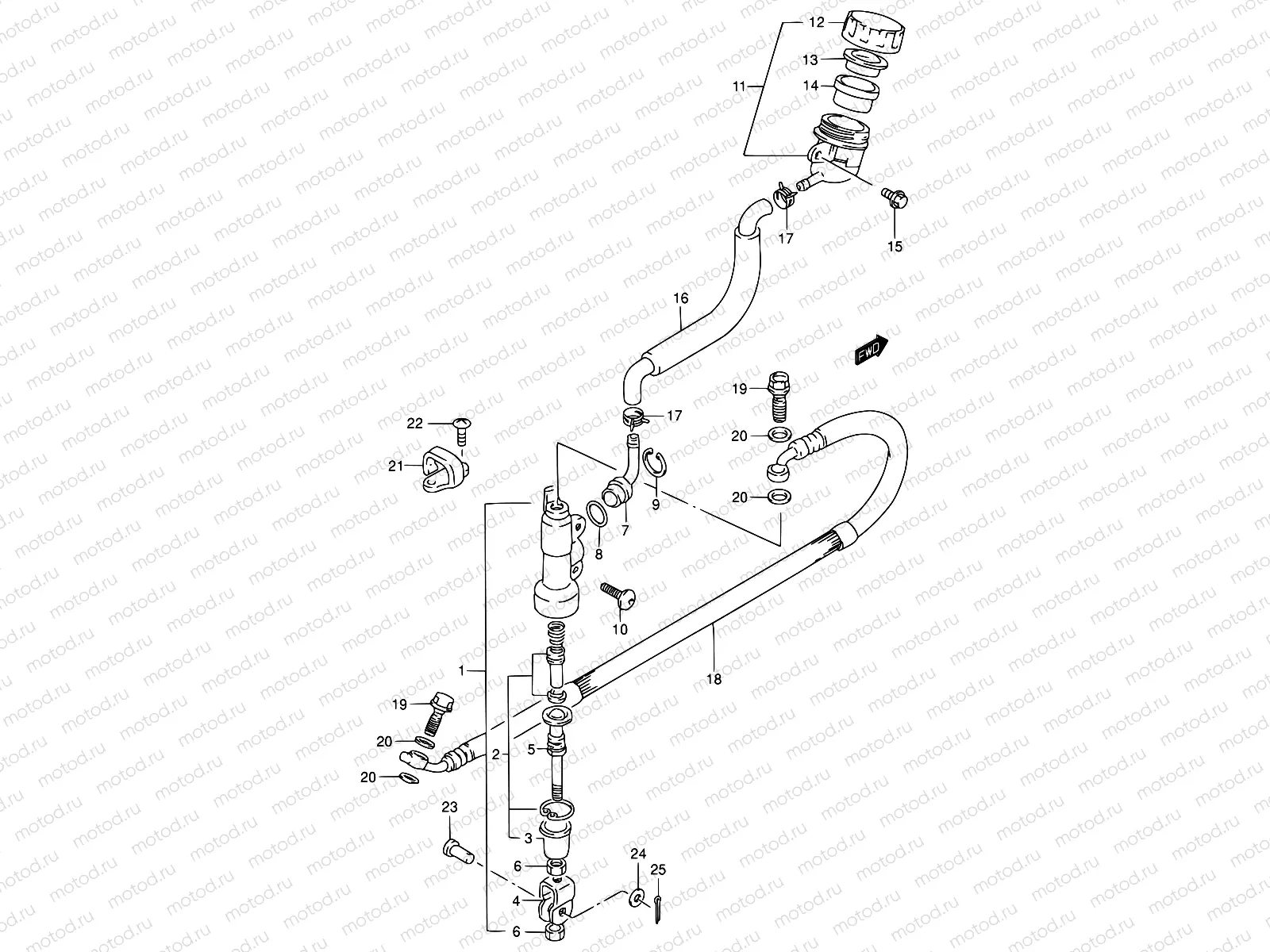 38 - REAR MASTER CYLINDER