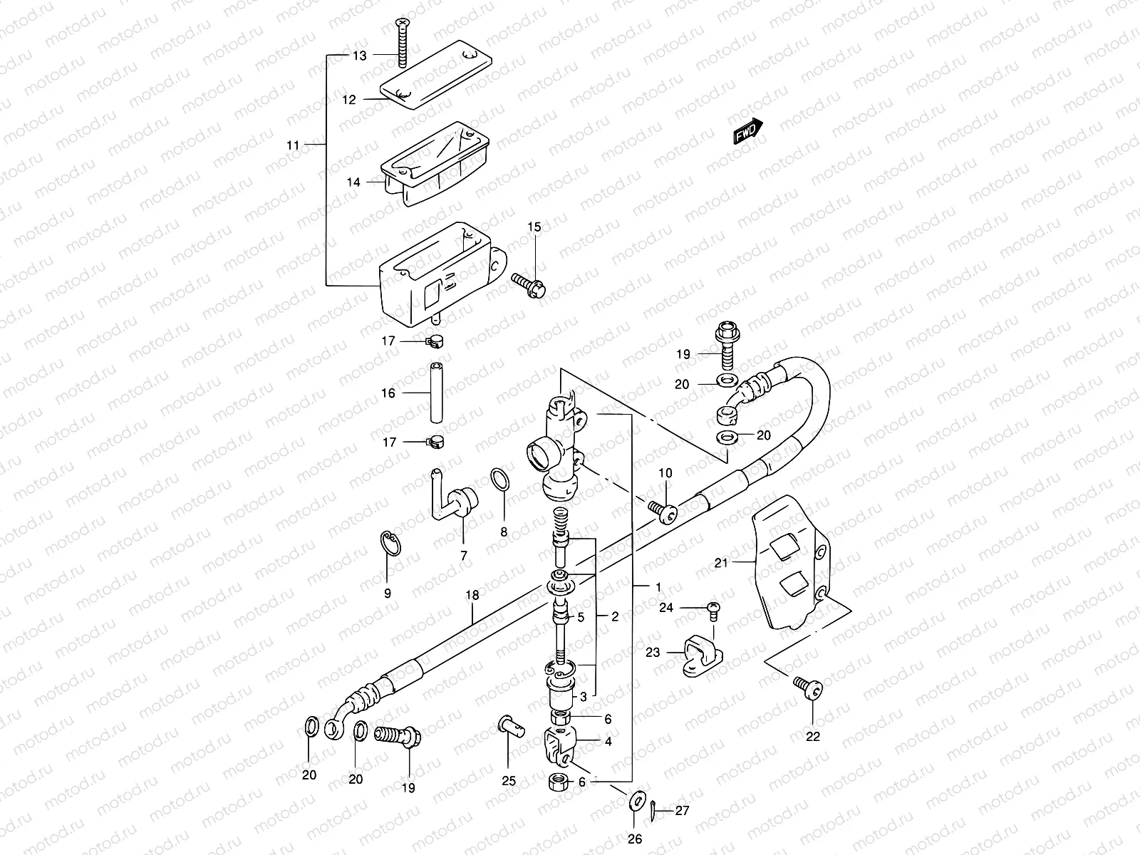 38 - REAR MASTER CYLINDER