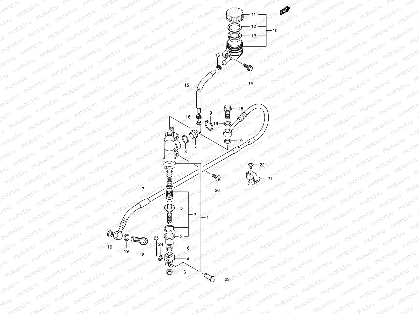 38 - REAR MASTER CYLINDER
