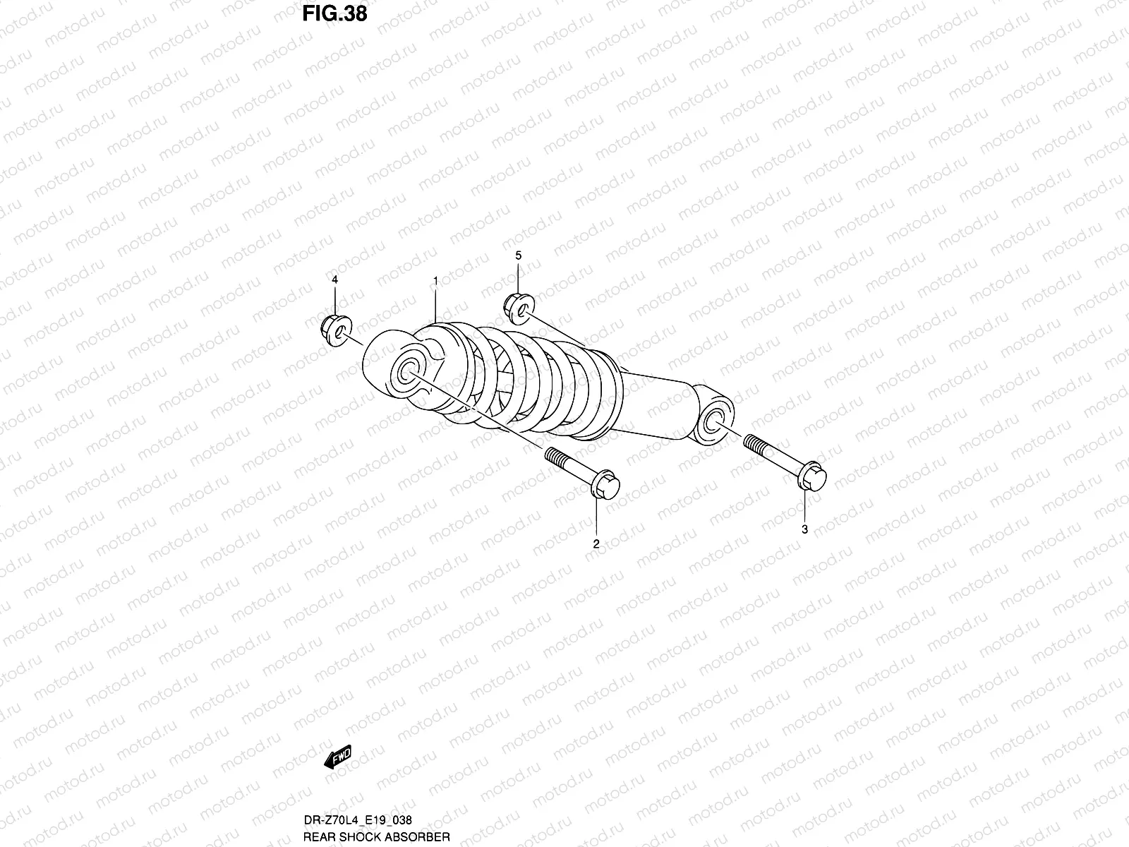 38 - REAR SHOCK ABSORBER