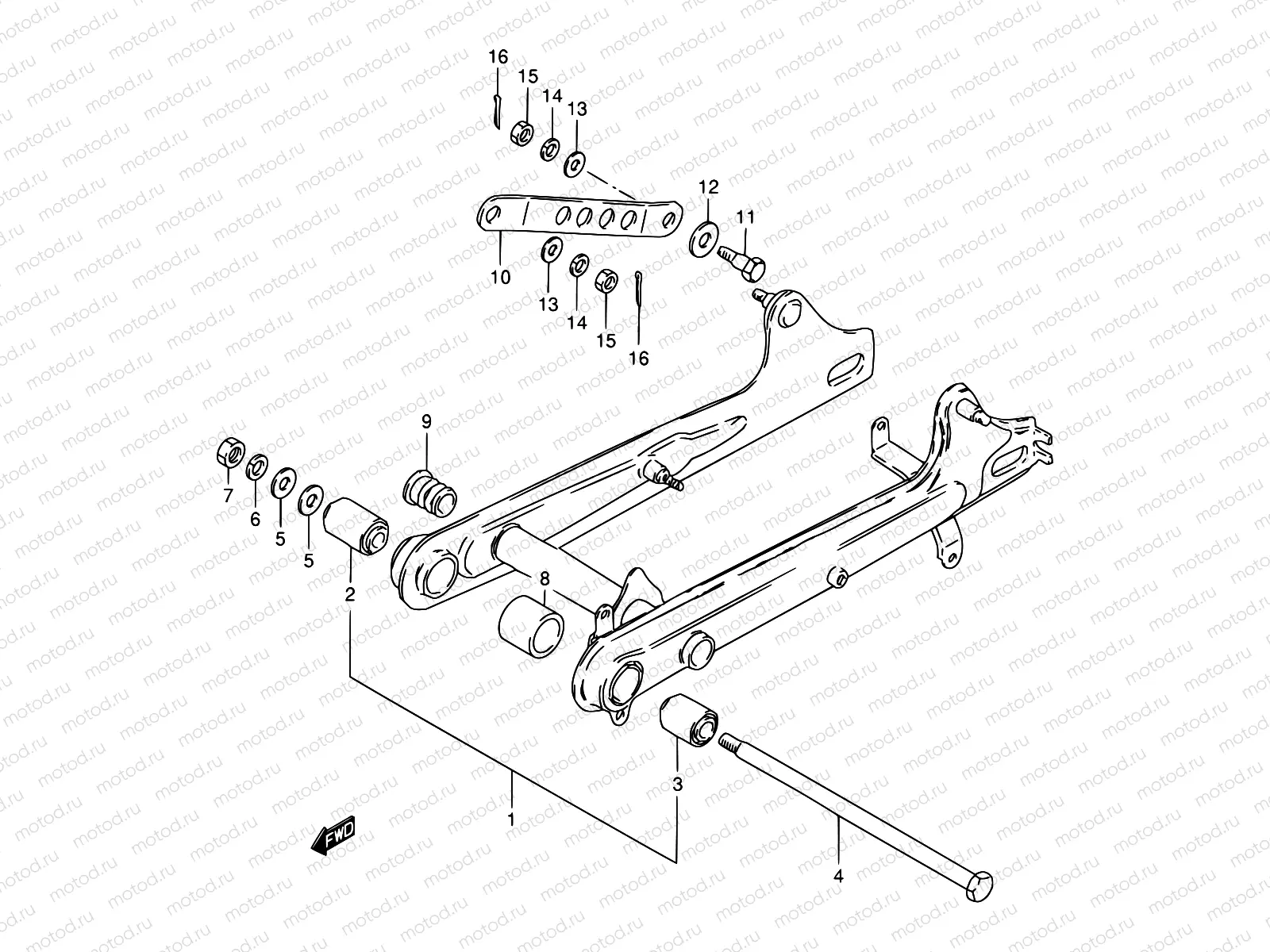 38 - REAR SWINGING ARM