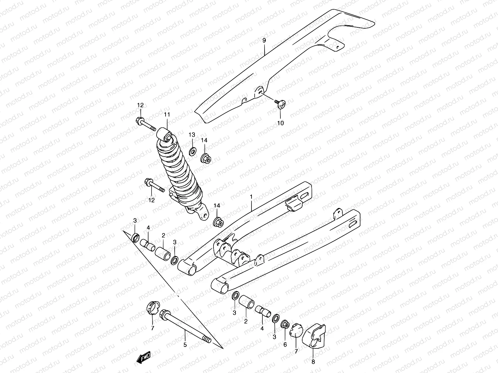 38 - REAR SWINGING ARM