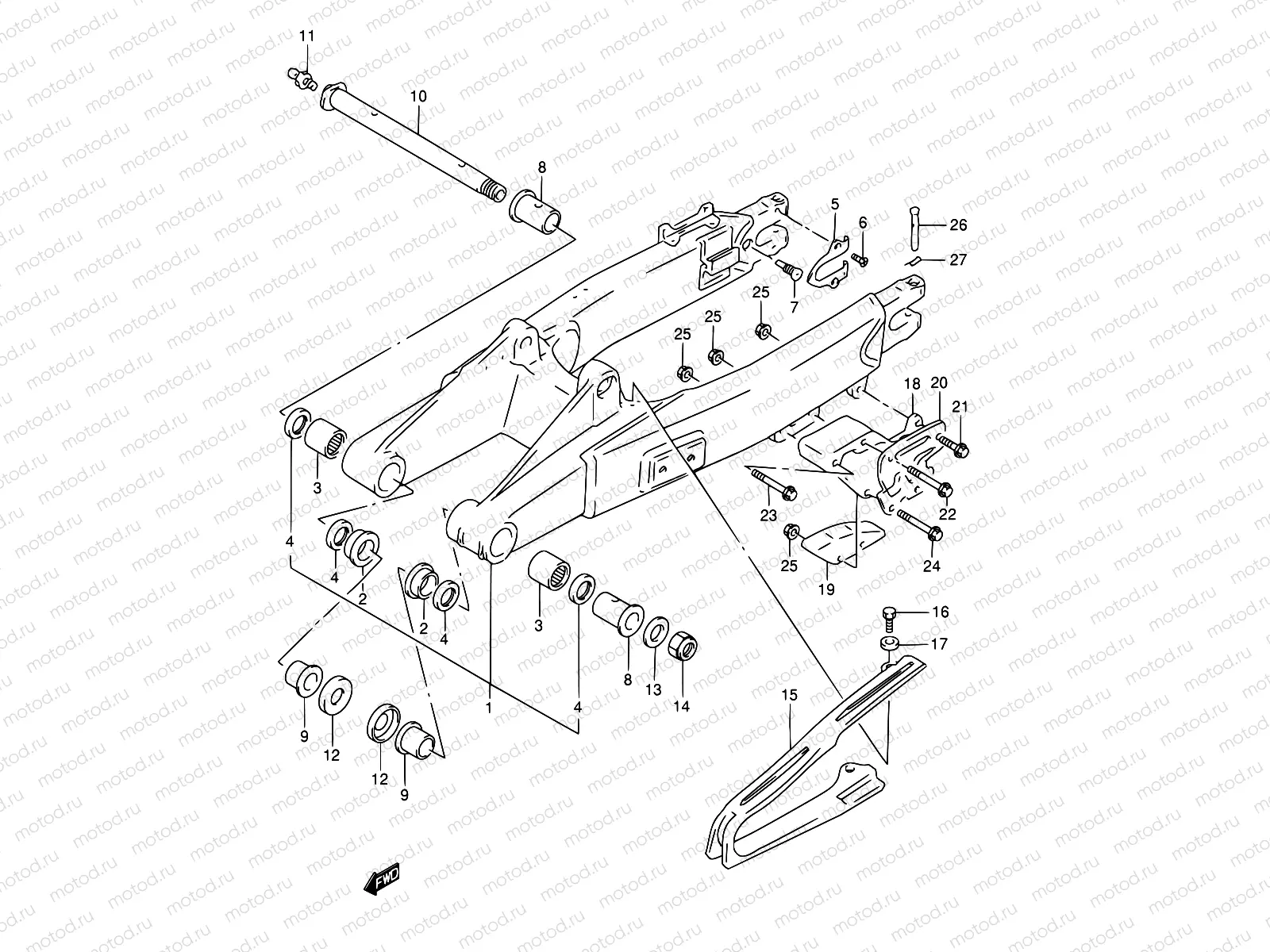 38 - REAR SWINGING ARM