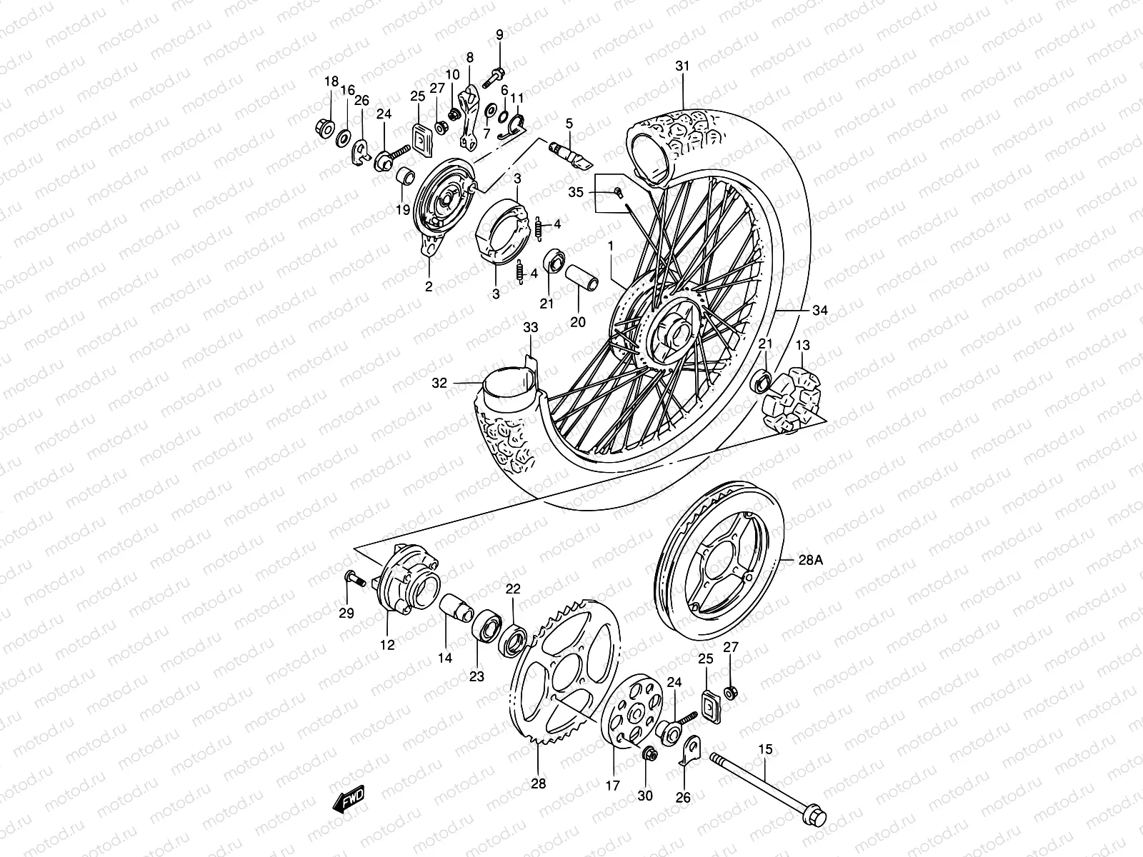 38 - REAR WHEEL