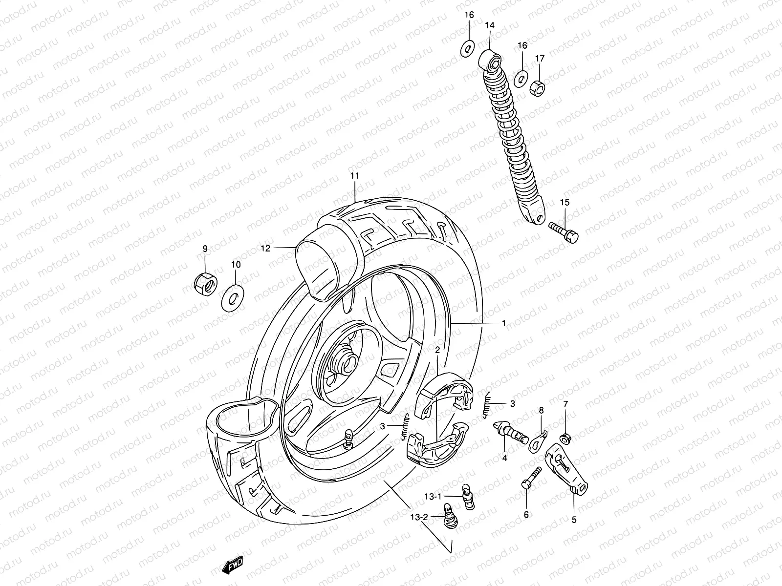 38 - REAR WHEEL