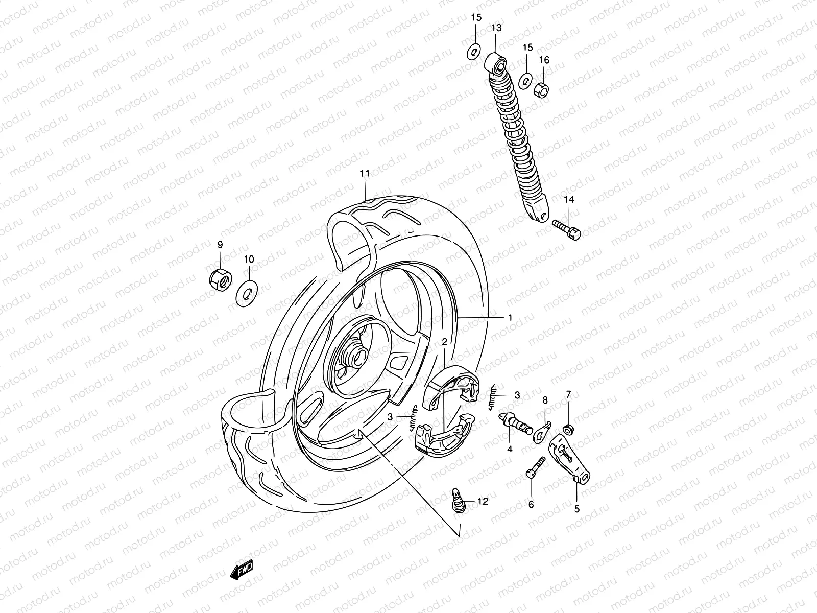 38 - REAR WHEEL
