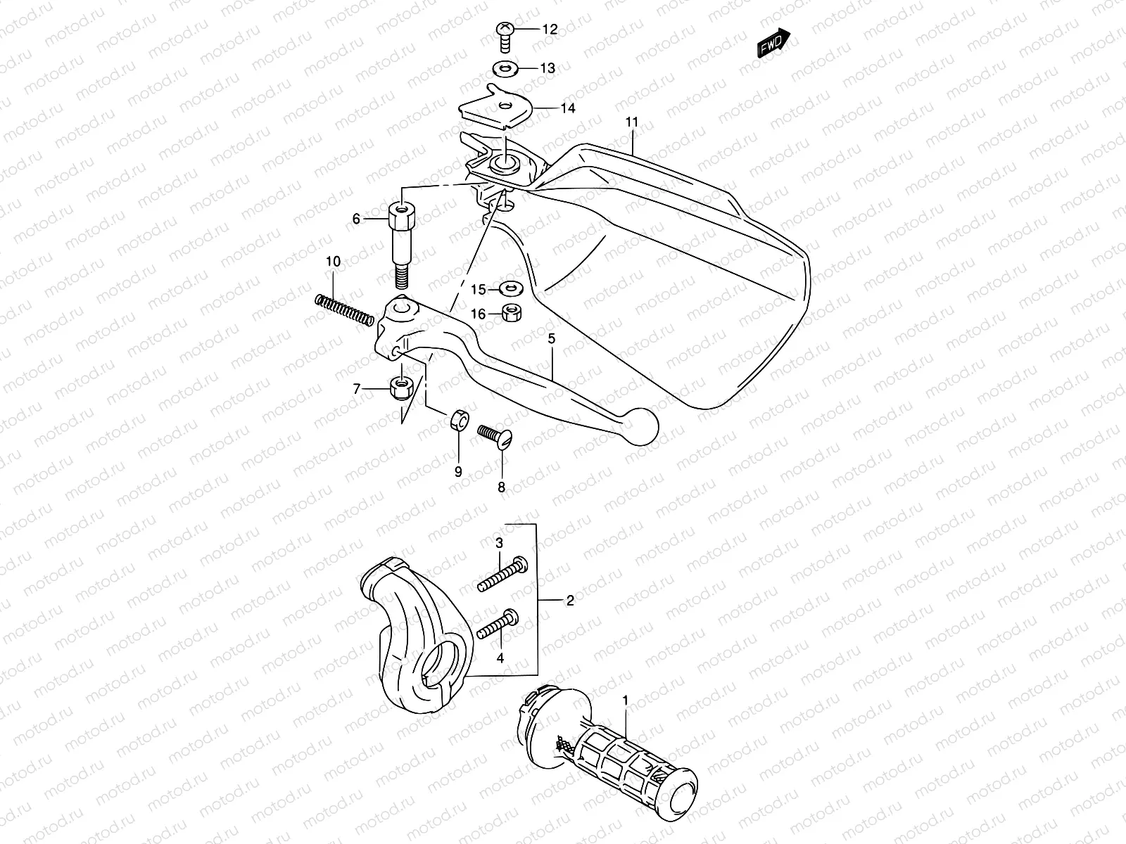 38 - RH HANDLE LEVER