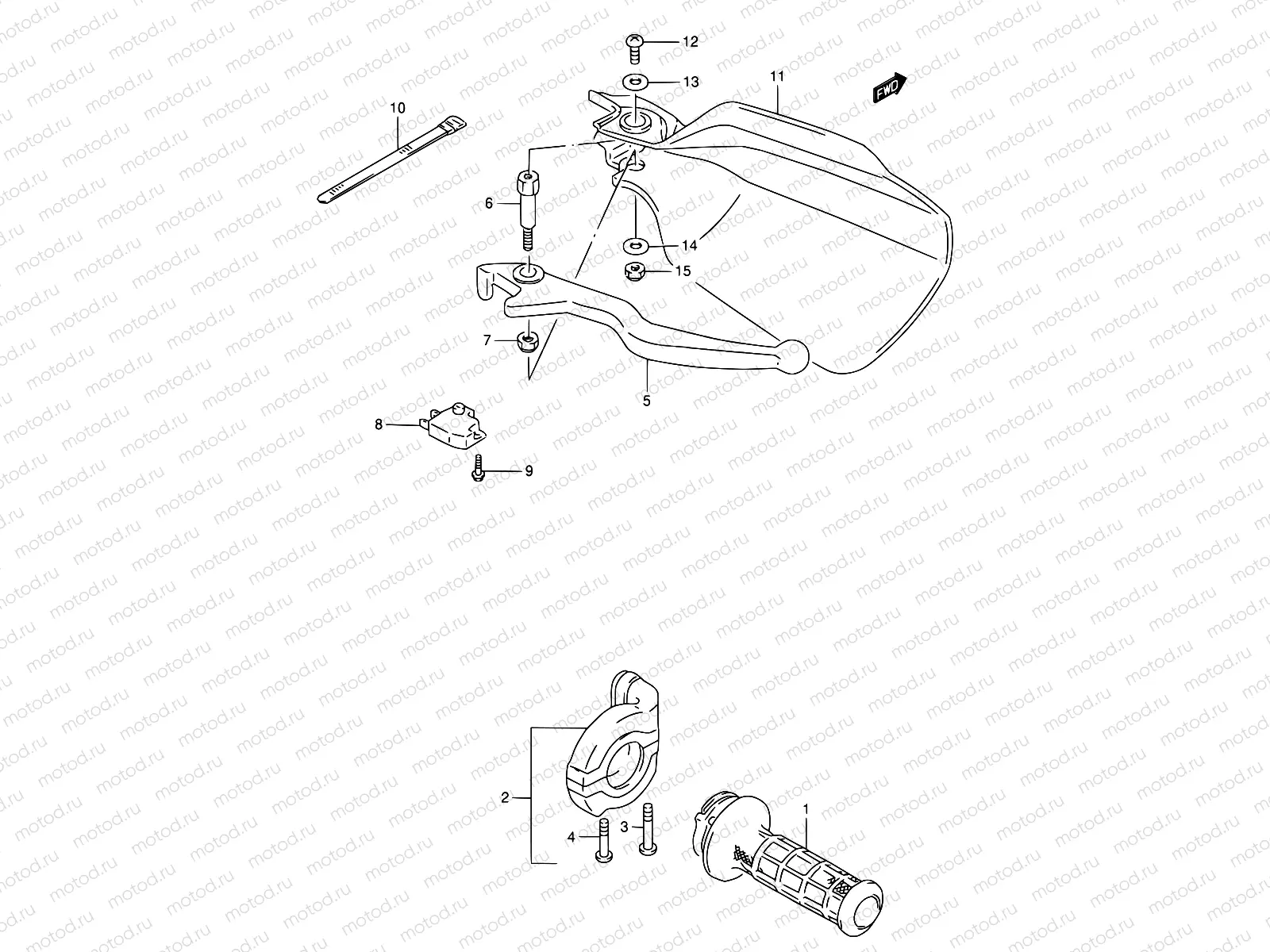 38 - RIGHT HANDLE LEVER