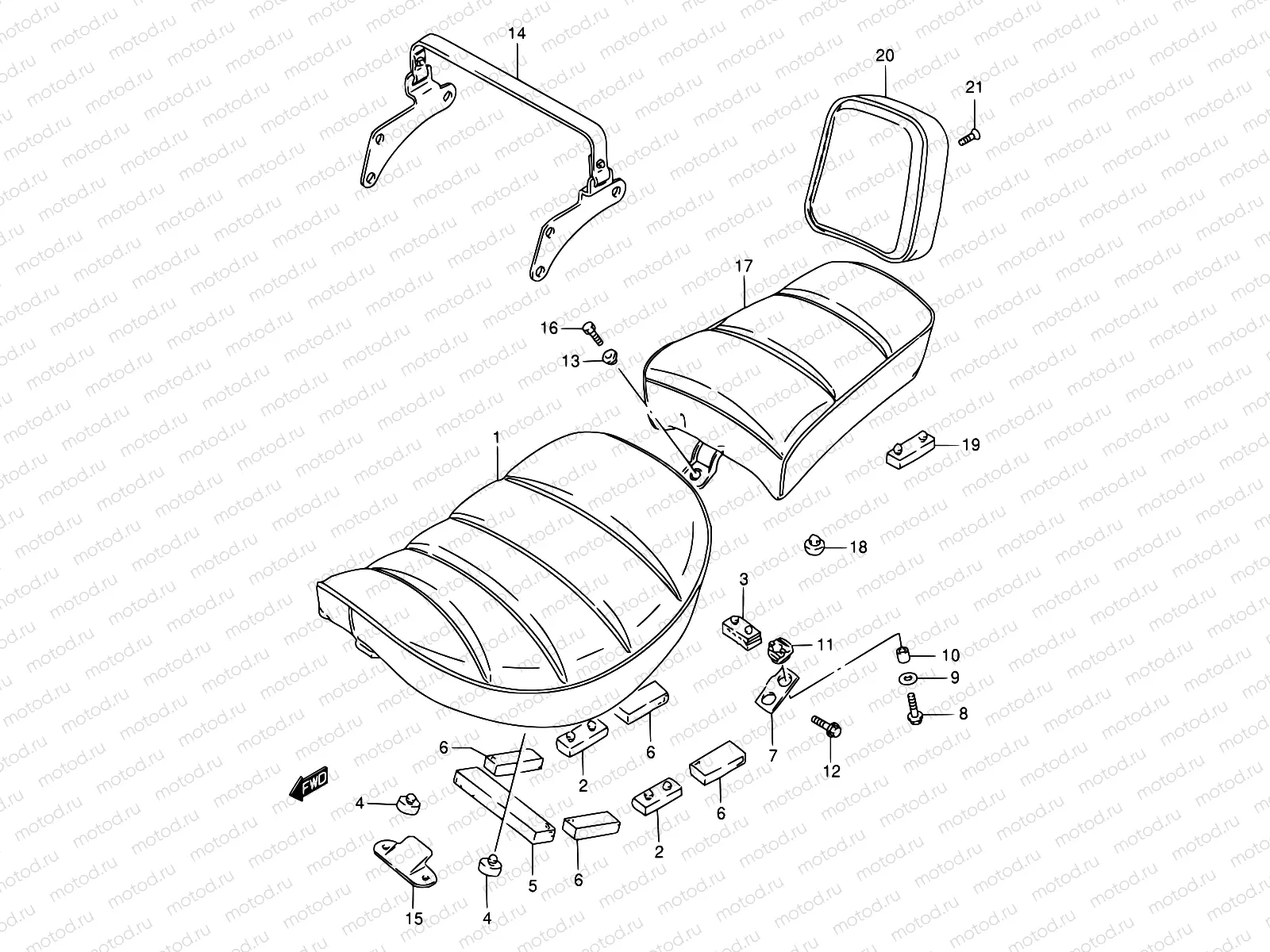38 - SEAT (MODEL T/V/W/X/Y/K1)