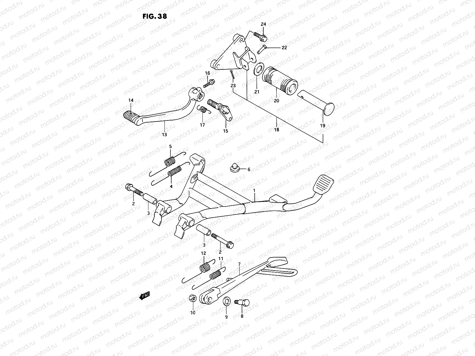 38 - STAND - REAR BRAKE