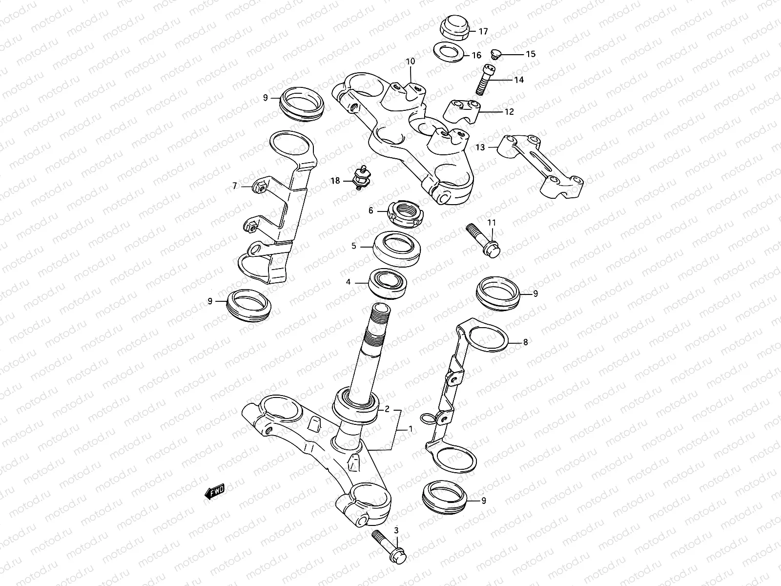 38 - STEERING STEM