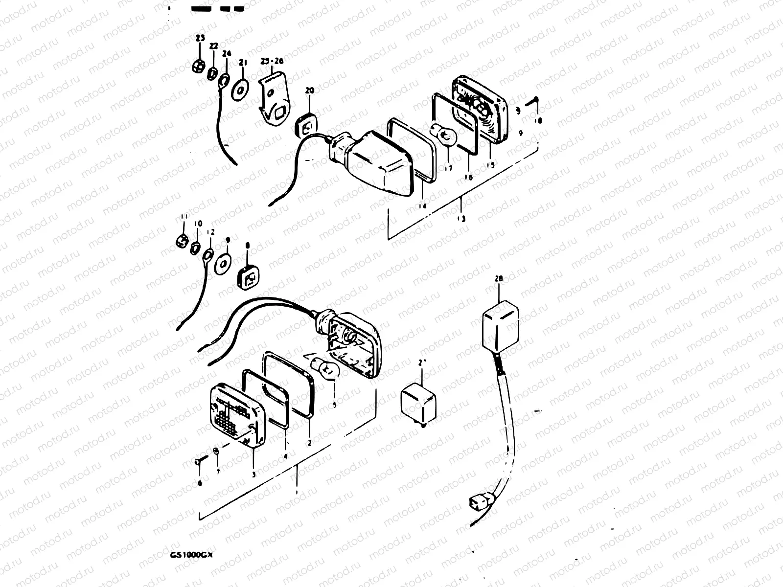 38 - TURN SIGNAL LAMP (MODEL X : E21)