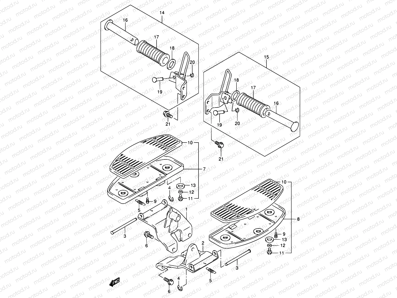 38A - FOOTREST (MODEL K5)